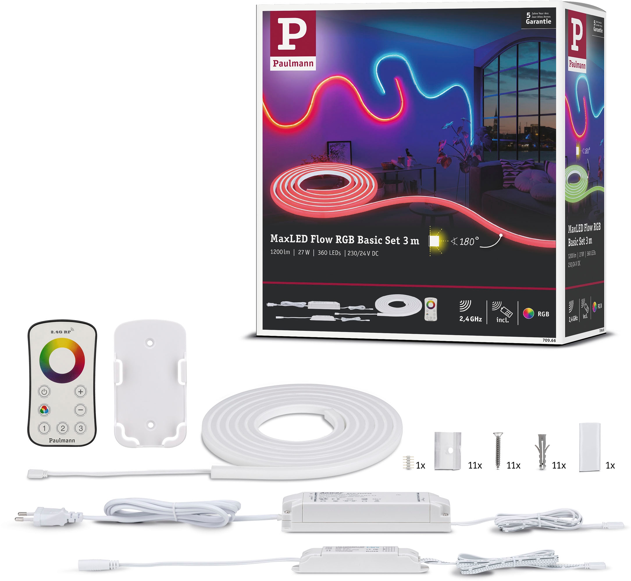 Set BAUR 3m« Basic RGB LED-Streifen kaufen Paulmann »MaxLED | Flow