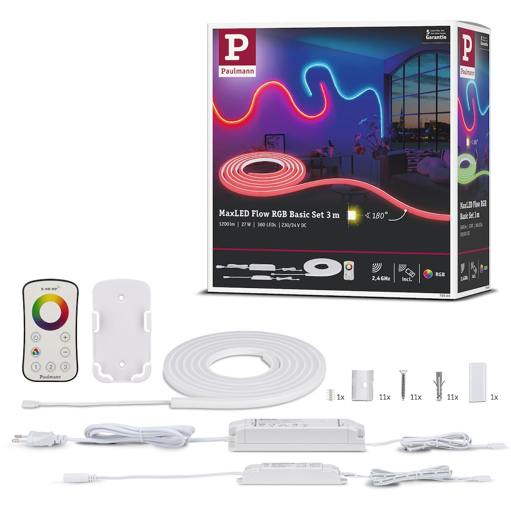 Paulmann LED-Streifen »MaxLED Flow RGB Basic Set 3m«