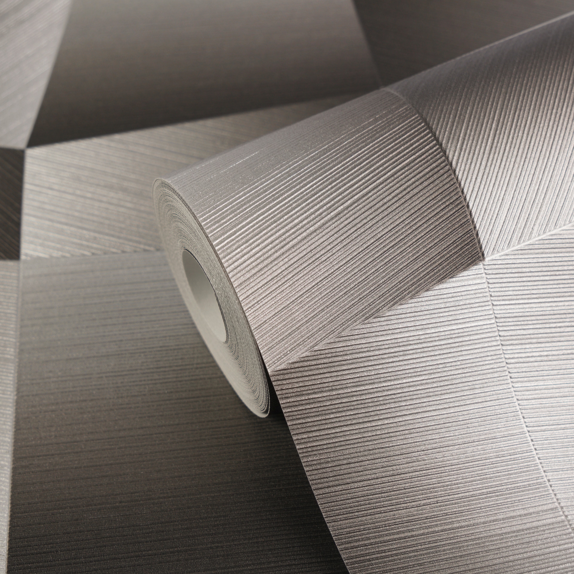 living walls Vliestapete »Vibes & Styles Damian – Refined Dimensions Vliestapete« 3D-Optik leicht strukturiert Geometrisches 3D-Design mit markanter Struktur und edlem Glanzeffekt