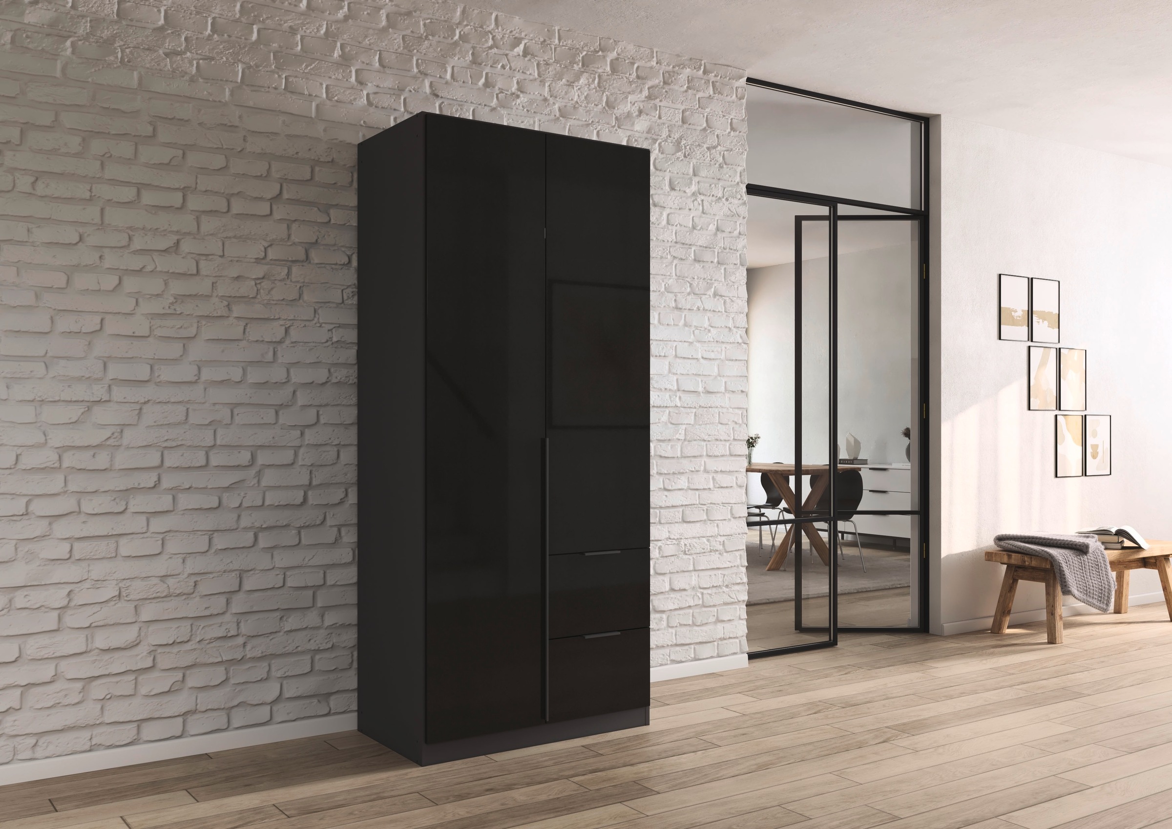 OTTO home Drehtürenschrank "Kleiderschrank Schrank Garderobe AGORDO mit Dek günstig online kaufen