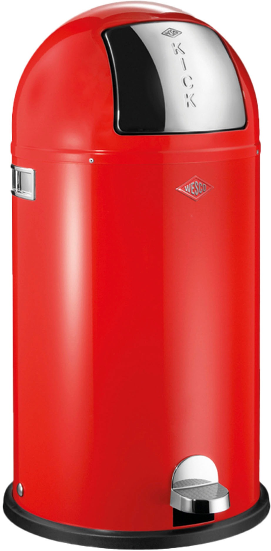 WESCO Mülleimer "Kickboy", B/H/T: 40cm x 75,5cm x 40cm, 40 l, rot, Küche, Mülleimer, Abfallsammler, 40 Liter