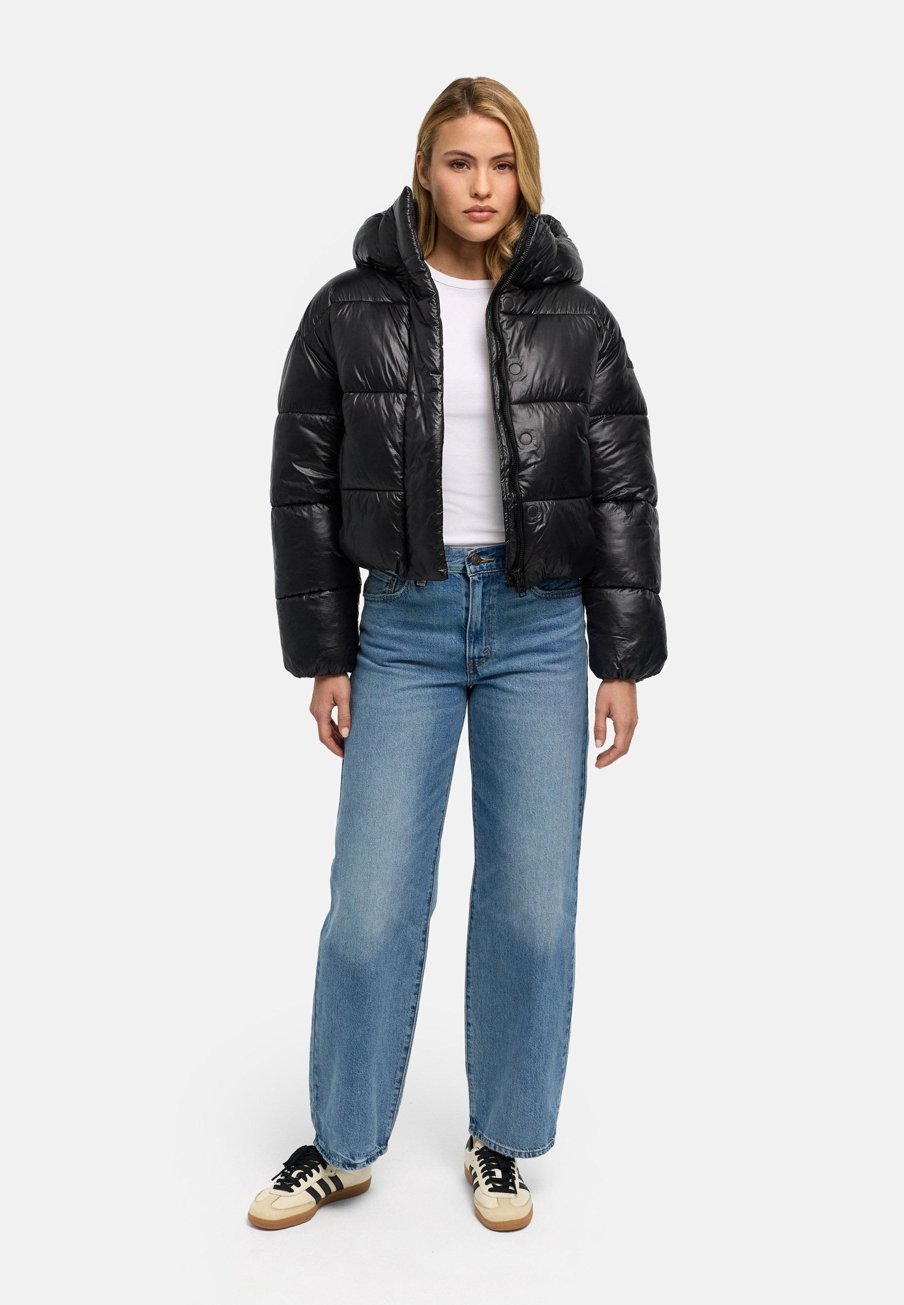 Navahoo Outdoorjacke »Polar-Unit 14« mit Kapuze Damen Steppjacke mit abnehmbarer Kapuze