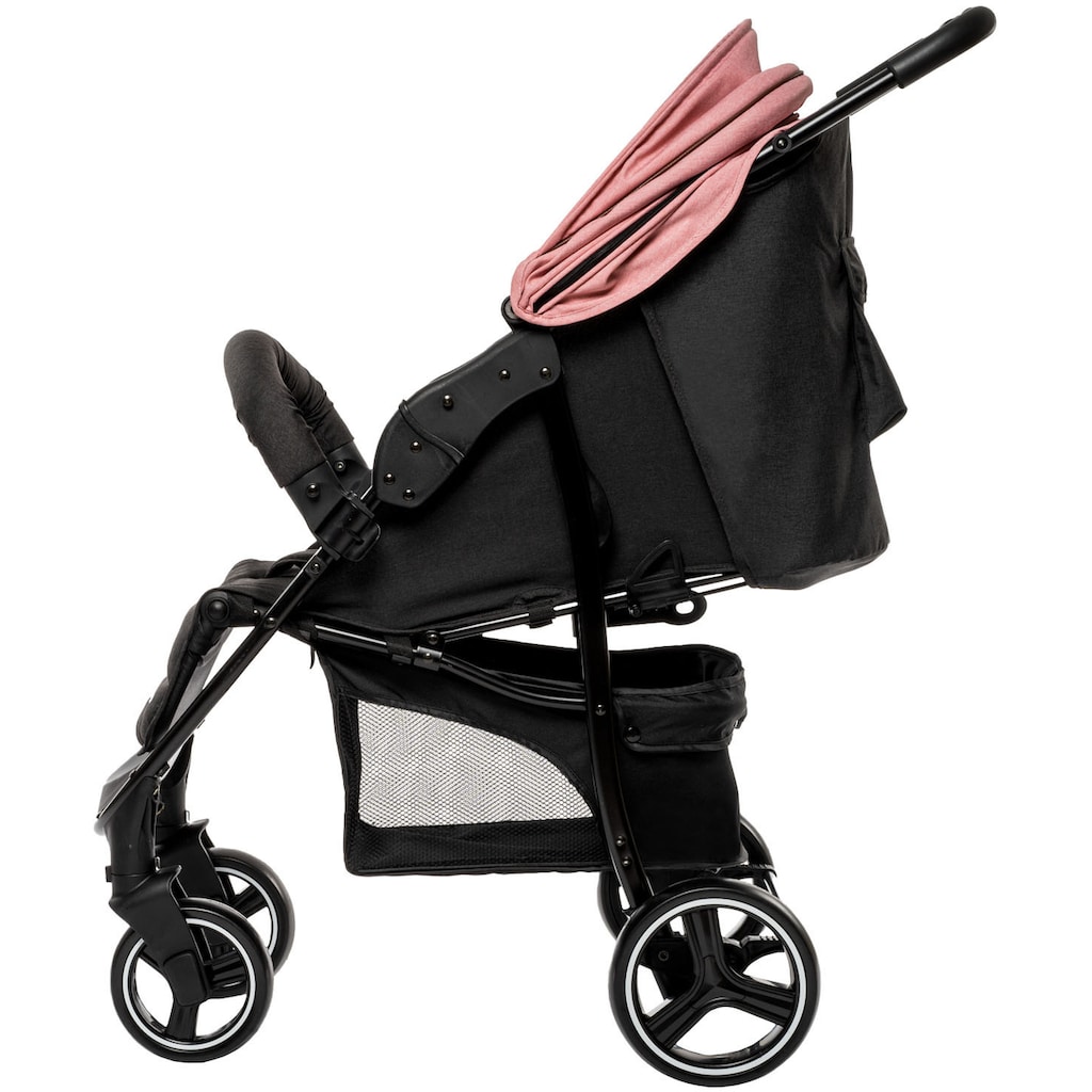 BabyGo Sport-Kinderwagen »Basket, Pink melange«