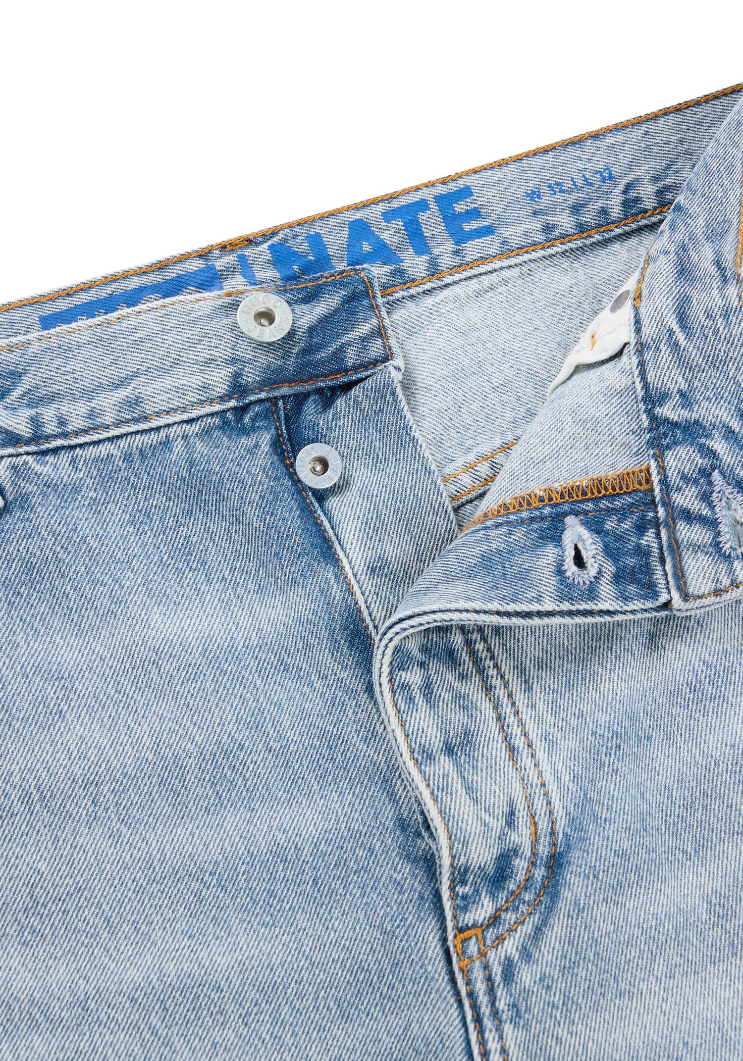 HUGO Blue Loose-fit-Jeans »Nate«, in heller Waschung