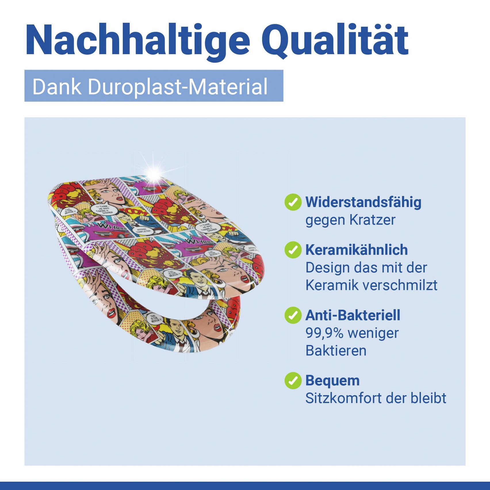 WENKO WC-Sitz »Pop-Art«