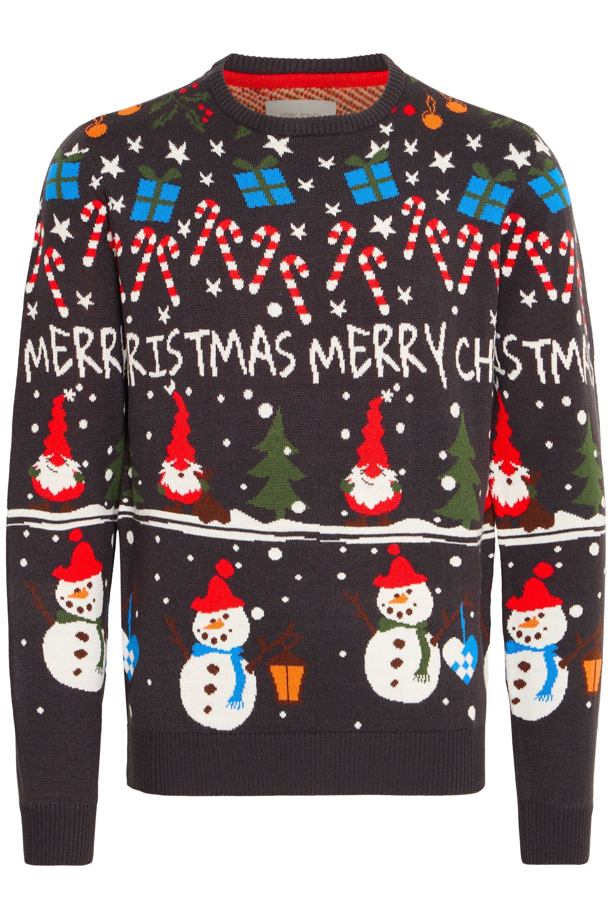 Blend Strickpullover "BHCHRISTIAN", Weihnachtlicher Grobstrickpullover günstig online kaufen