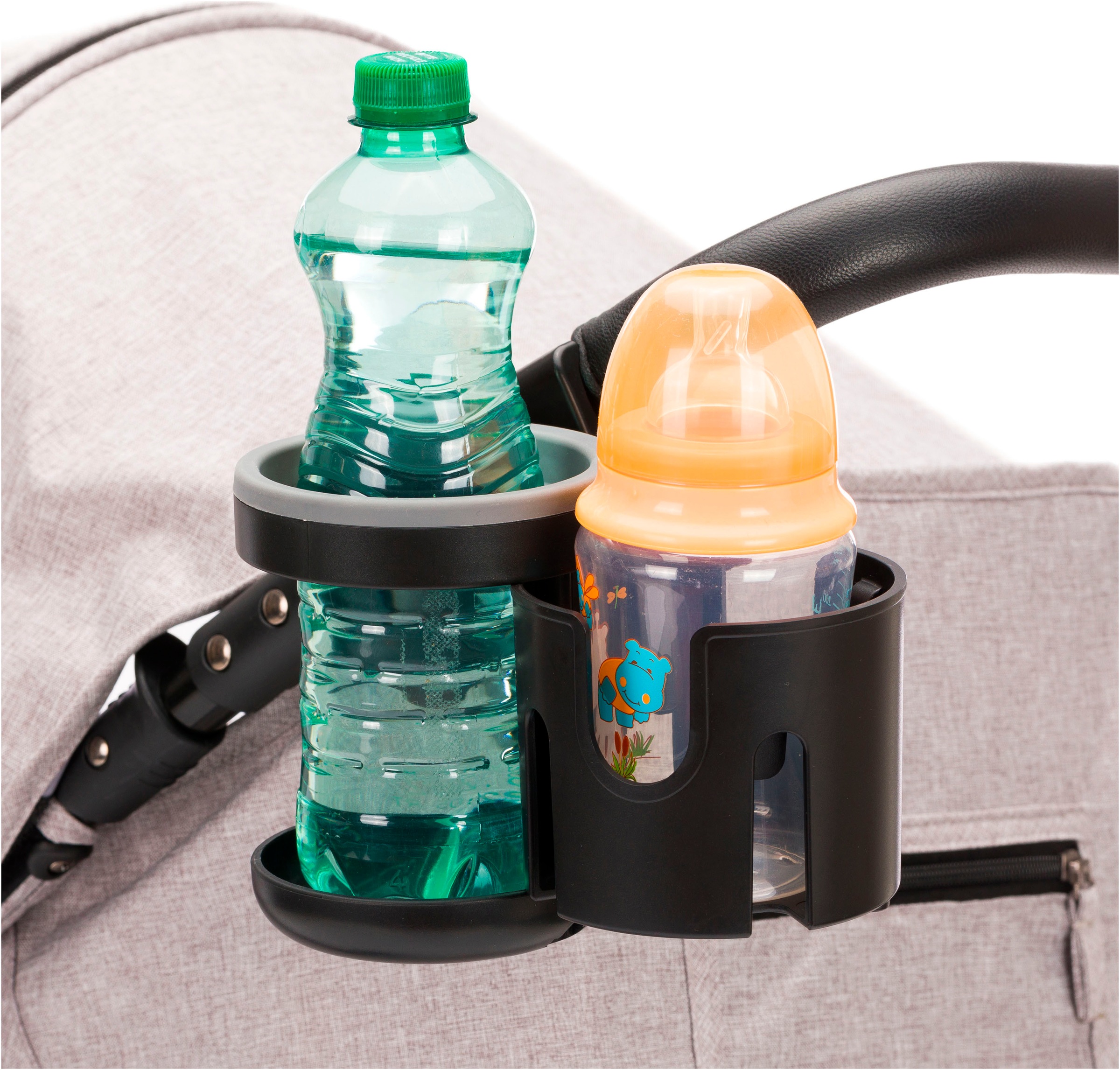 Fillikid Flaschenhalter »Duo schwarz«, für Kinderwagen