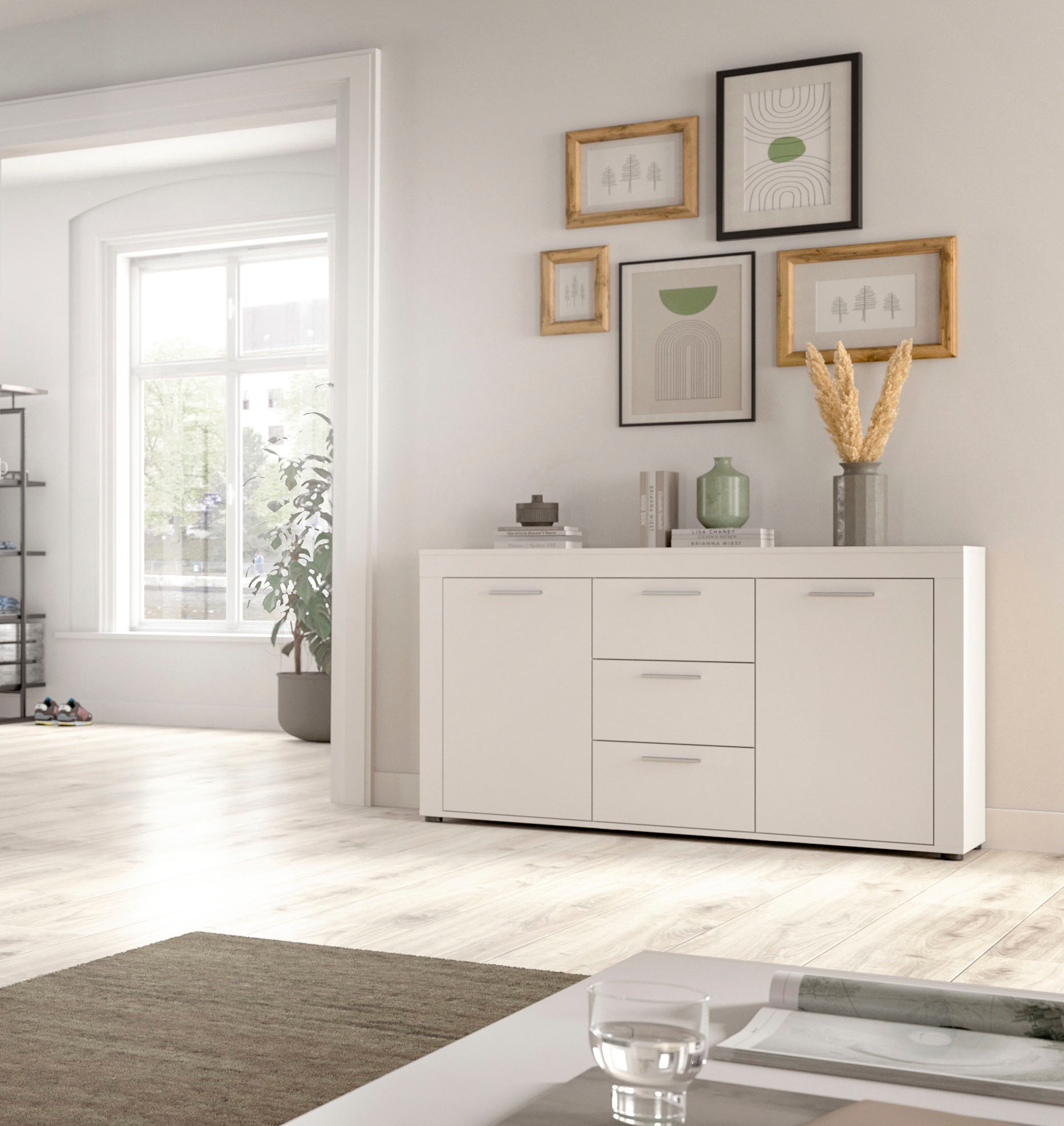 INOSIGN Sideboard "Aosta, Breite 125 cm, in verschiedenen Farbausführungen" günstig online kaufen