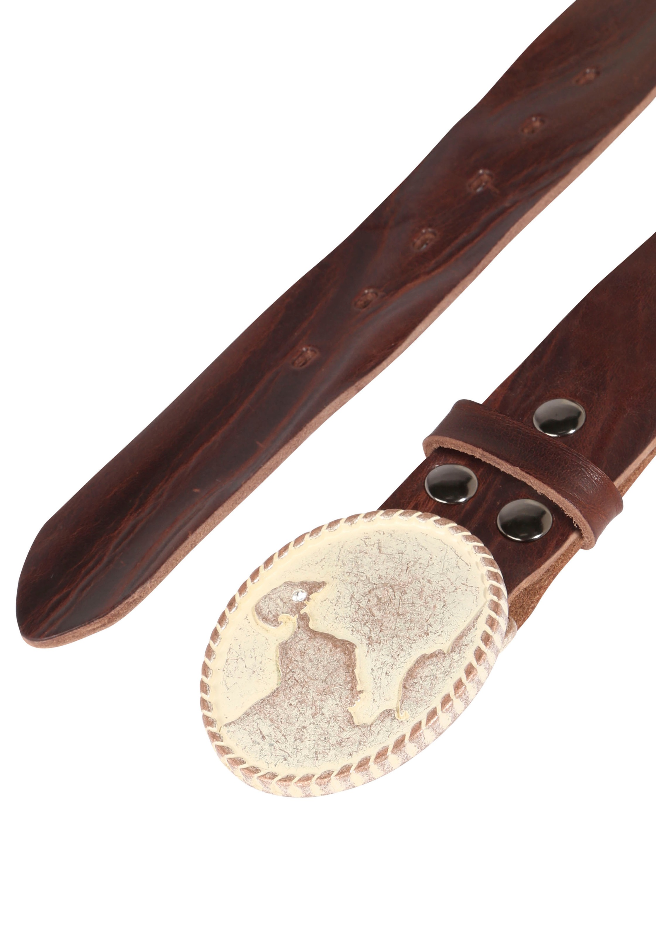 Rettungsring Gürtel Ledergürtel Schließe "Burg Rosé Mit Swarovski-Kristall günstig online kaufen