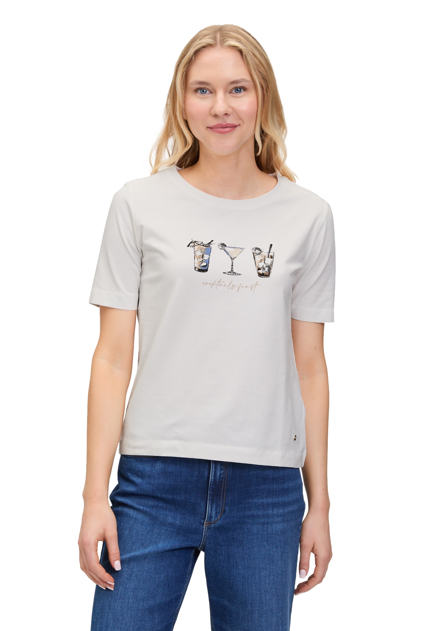 Betty&Co Kurzarmshirt "Betty & Co Casual-Shirt mit Print", (1 tlg.) günstig online kaufen