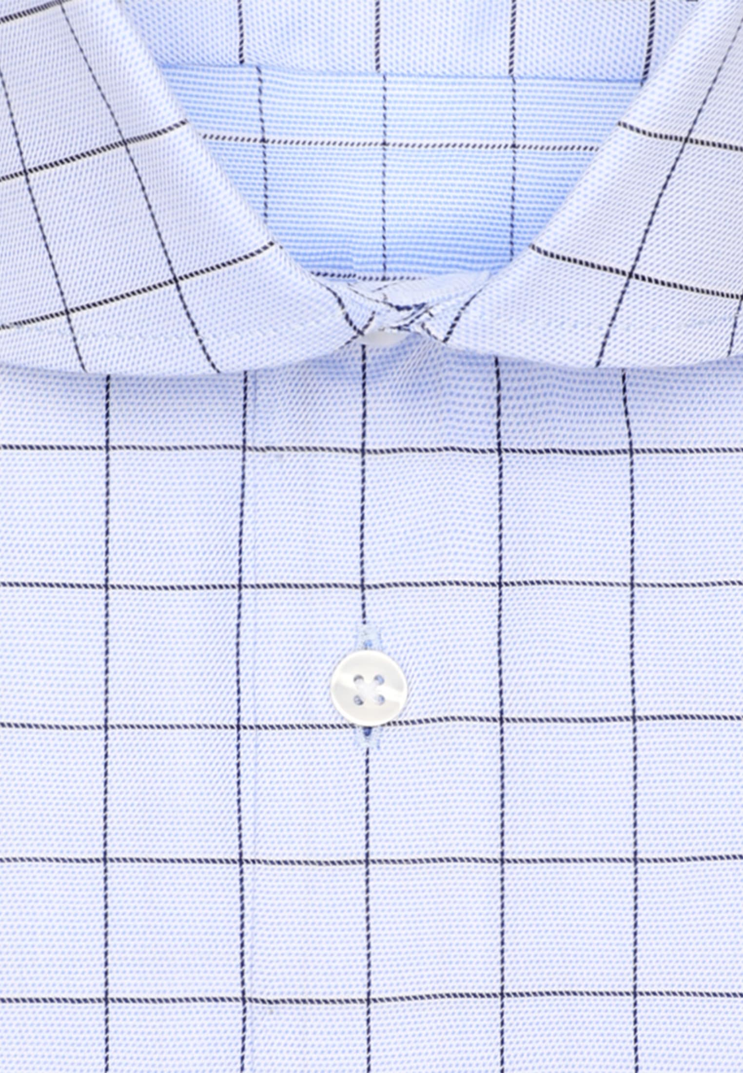 seidensticker Businesshemd »Schwarze Rose« Shaped 1/1 Kentkragen Karo