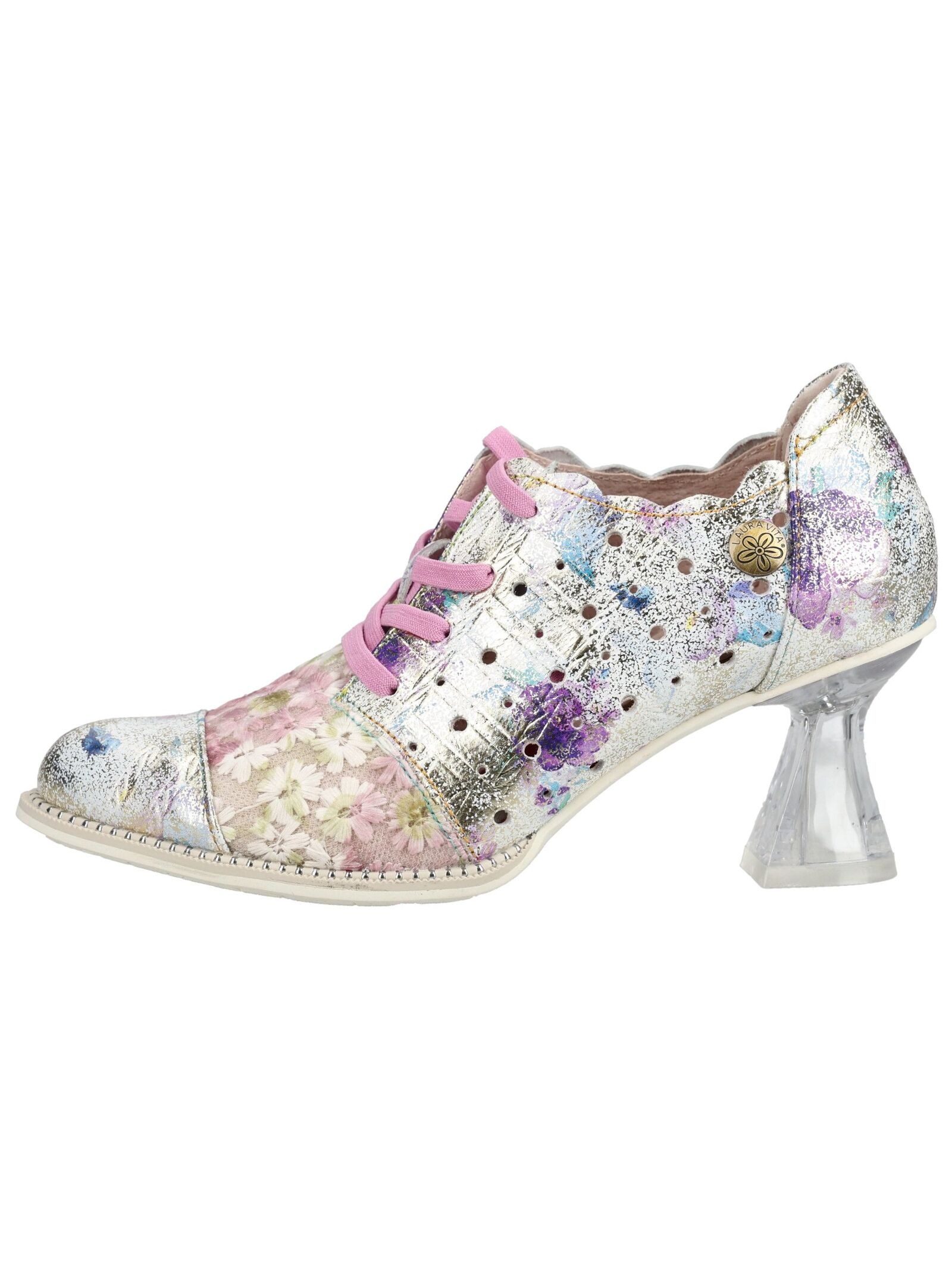 LAURA VITA Schnürpumps "LAURA VITA Pumps Leder/Textil" günstig online kaufen