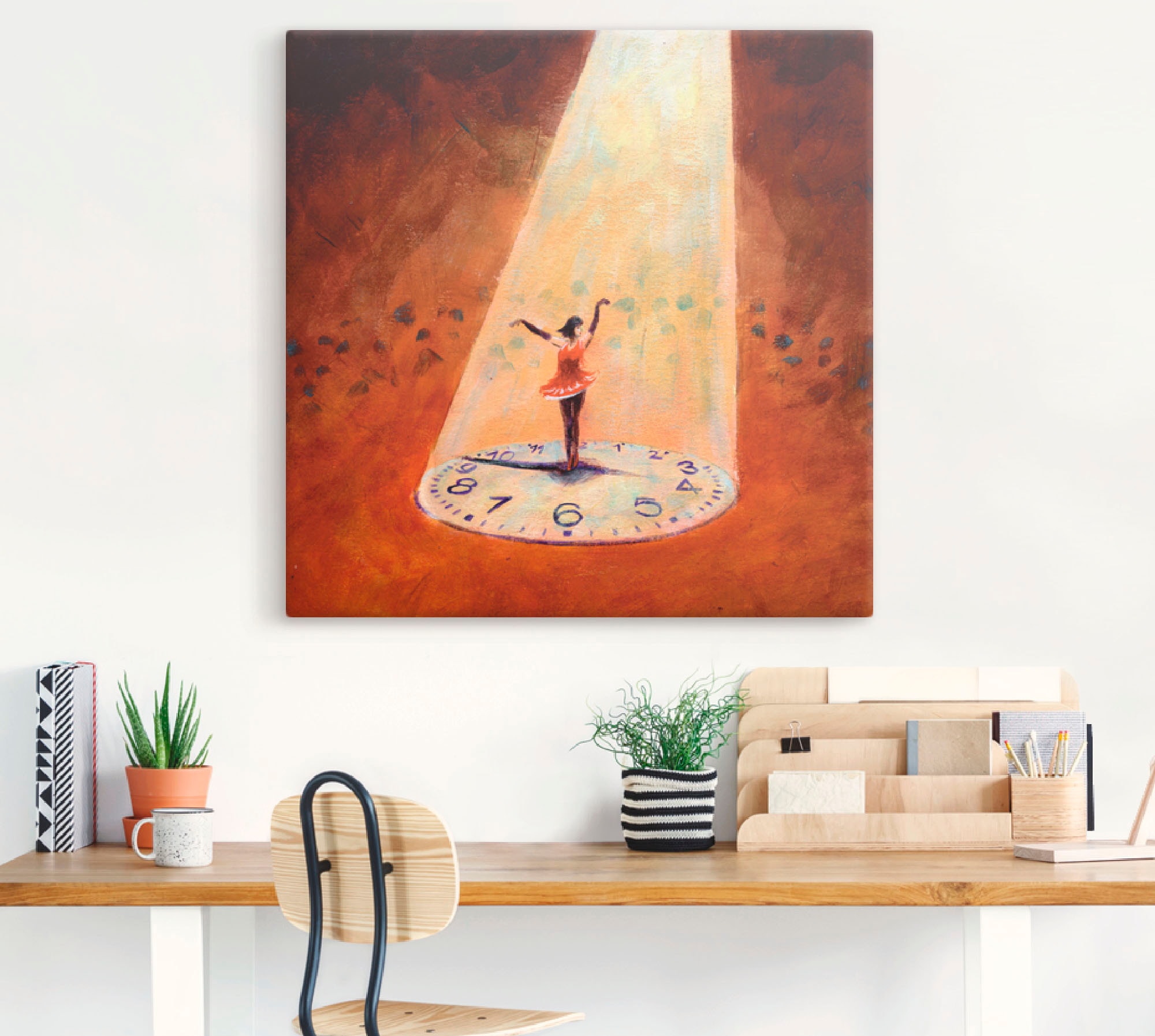Artland Wandbild »Im Jetzt sein«, Frau, (1 St.), als Leinwandbild, Poster in verschied. Größen