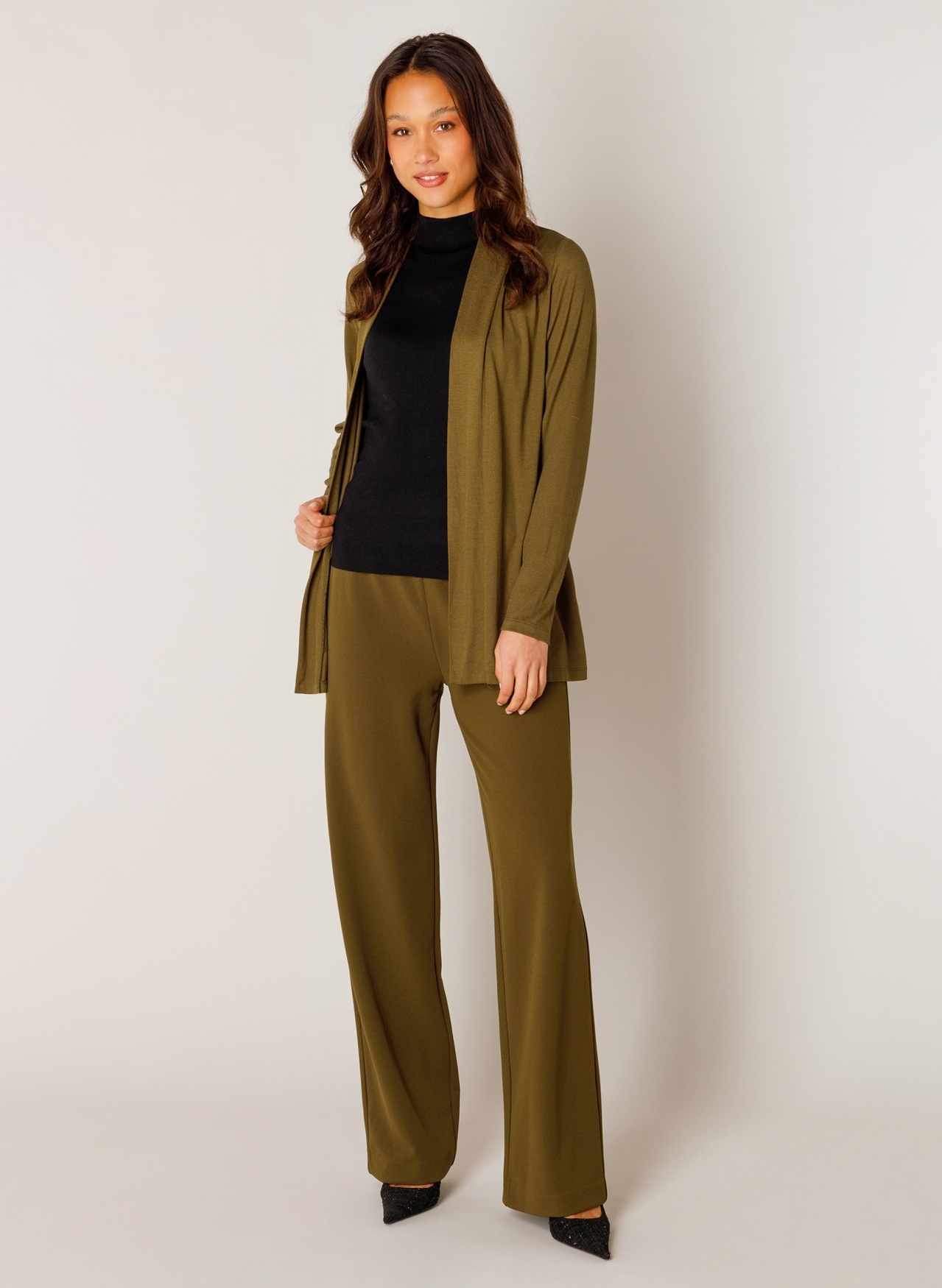 Base Level Strickjacke »Yayla« In elastischem Feinstrick
