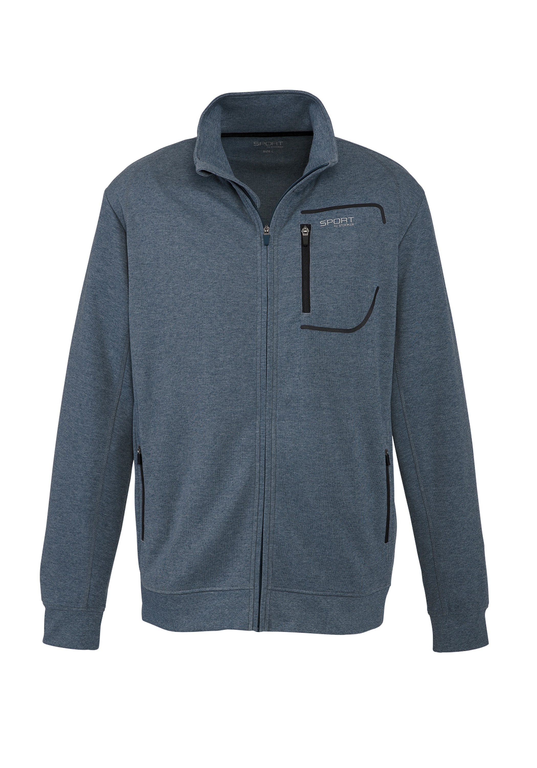 Stooker Men "SIDNEY Sweatjacke Sportjacke" Sportjacke Stehkragen Regular Fit für Herren
