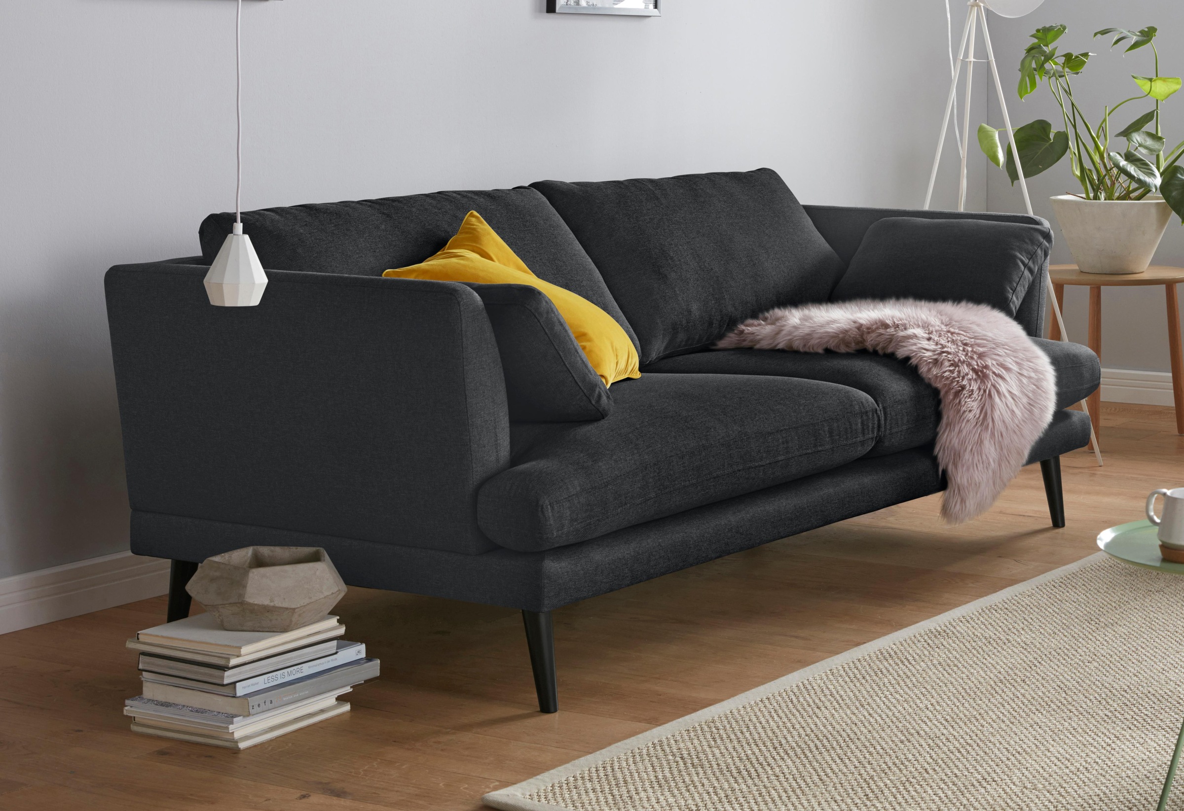 andas 3-Sitzer »Gondola«, scandinavisches Design und edle Ausstrahlung, mit Holzbeinen kaufen