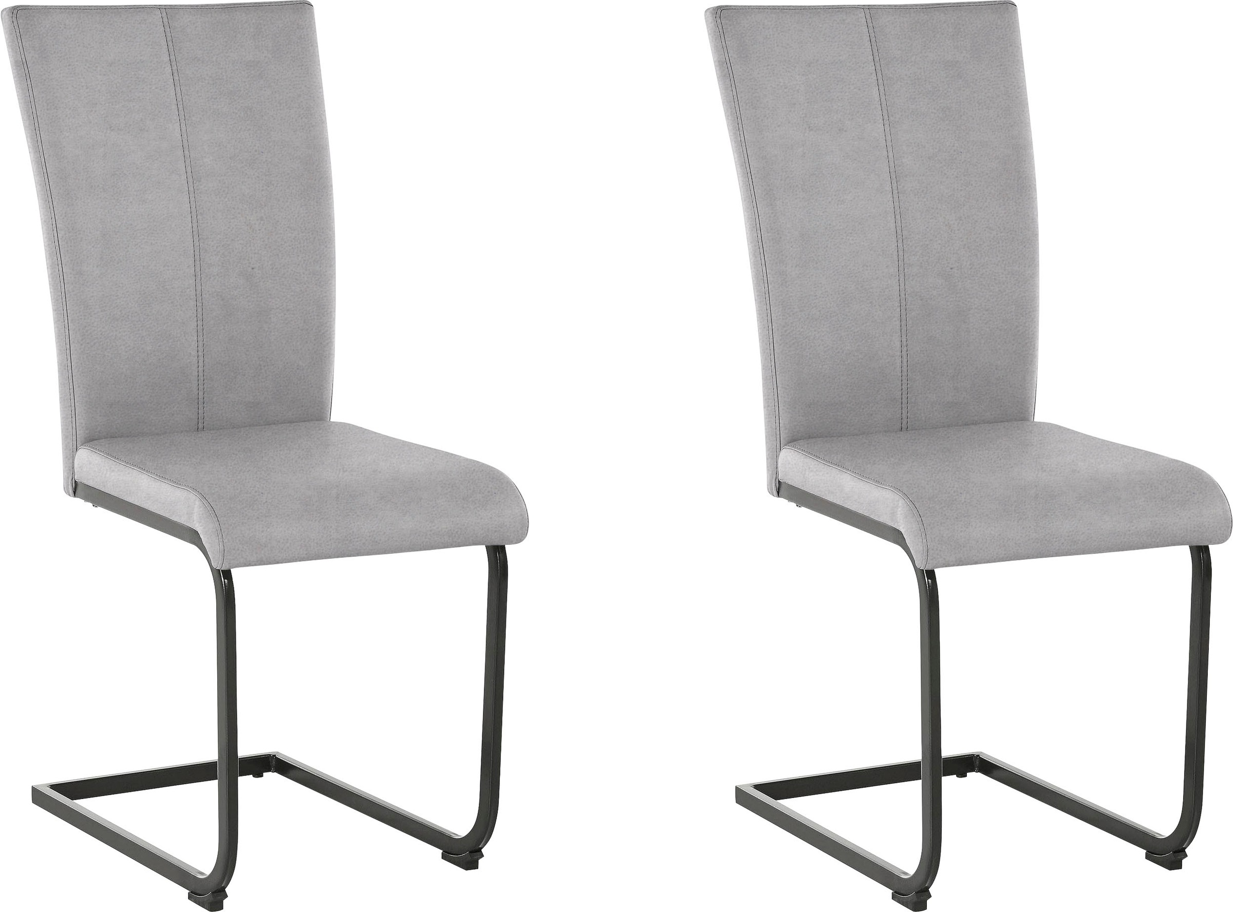 Home affaire Freischwinger "Oliver", (Set), 2 St., Microfaser, Stuhl belast günstig online kaufen