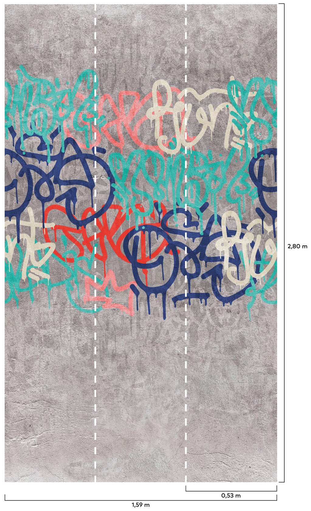 Bodenmeister Fototapete »Graffiti streetart«