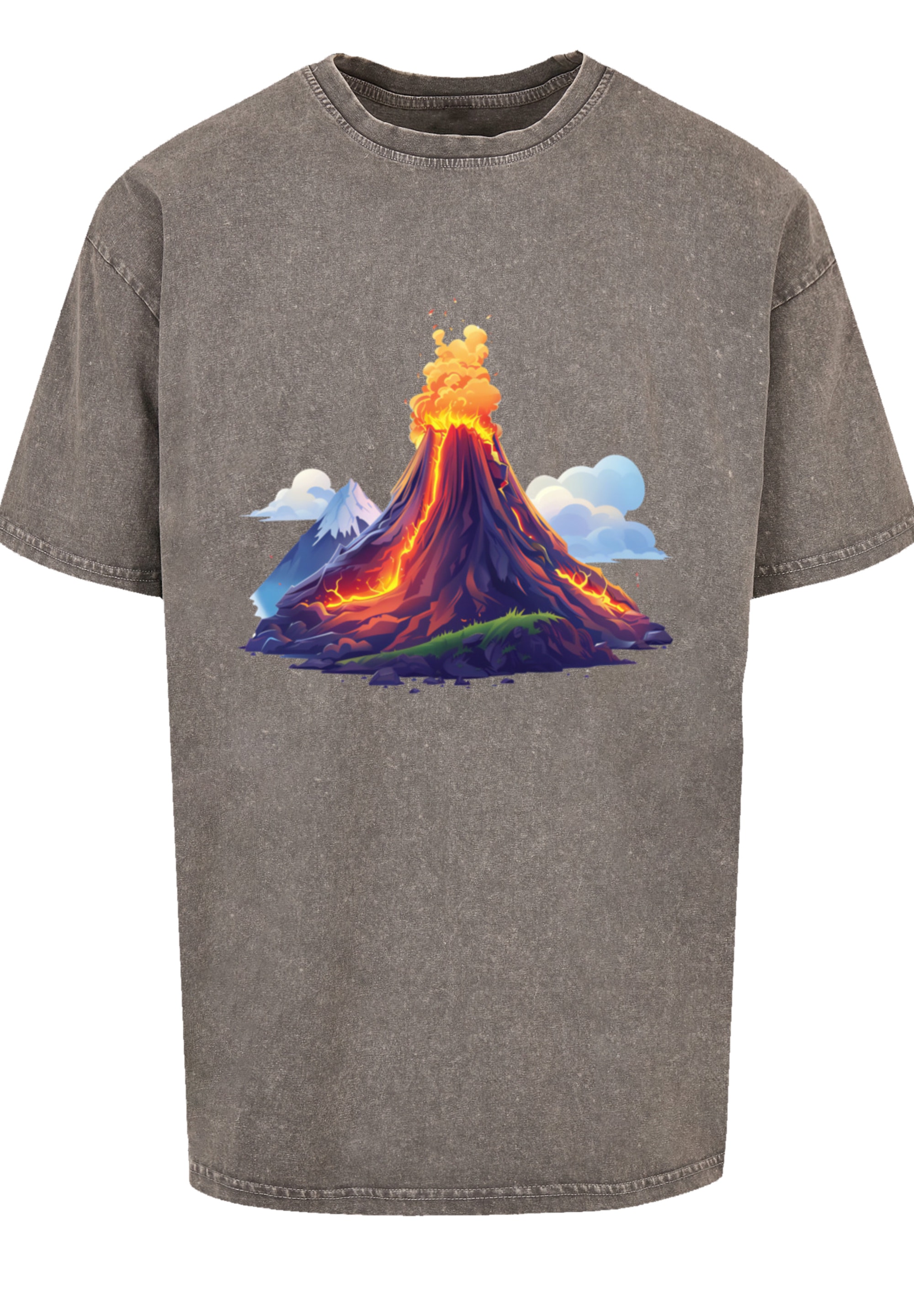 F4NT4STIC T-Shirt »Vulkanausbruch« Premium Qualität