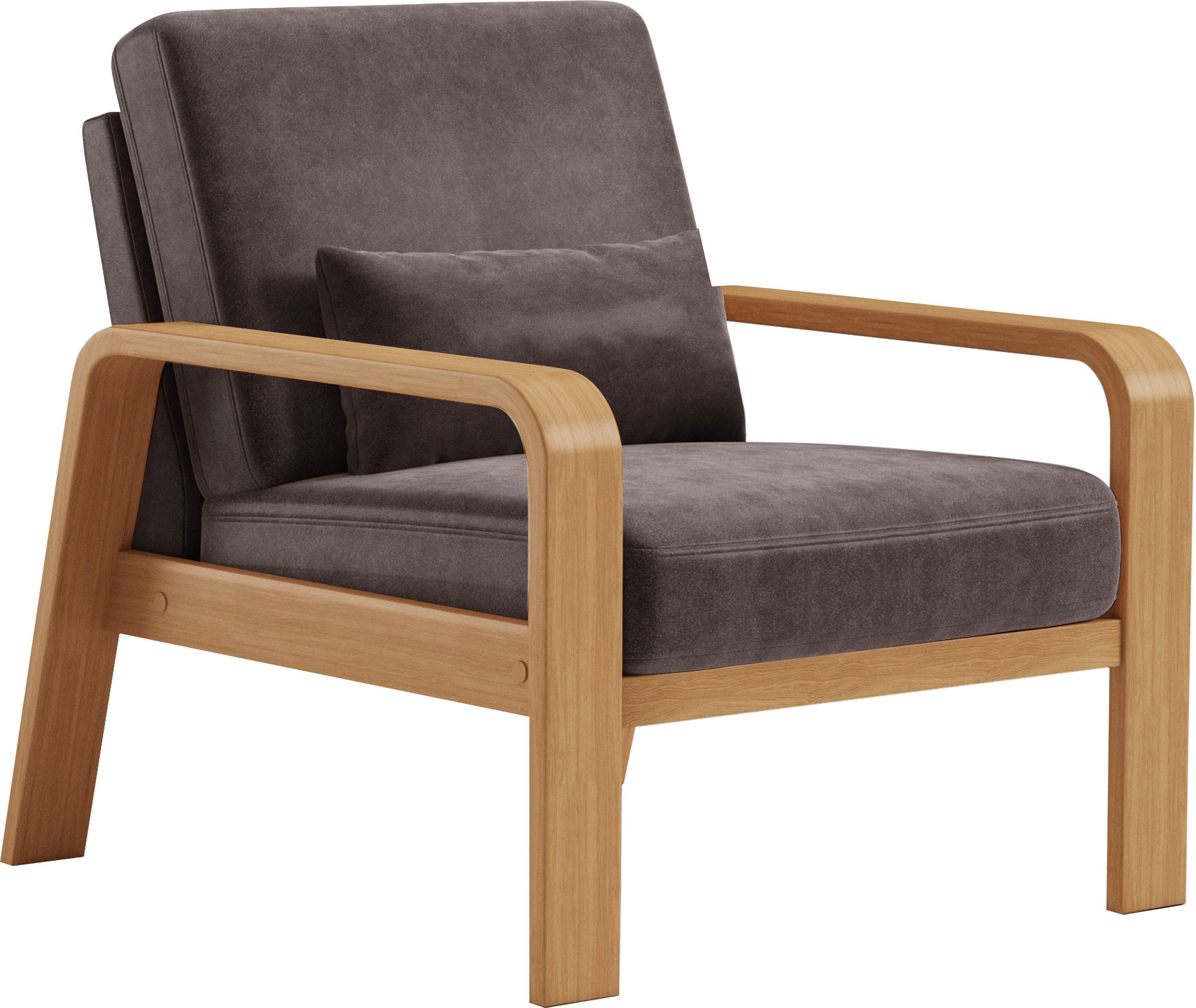 Sit&more Fotelis »Kolding« porankiais iš eichefarbigem Buchenholz verschiedene Bezüge ir spalvos