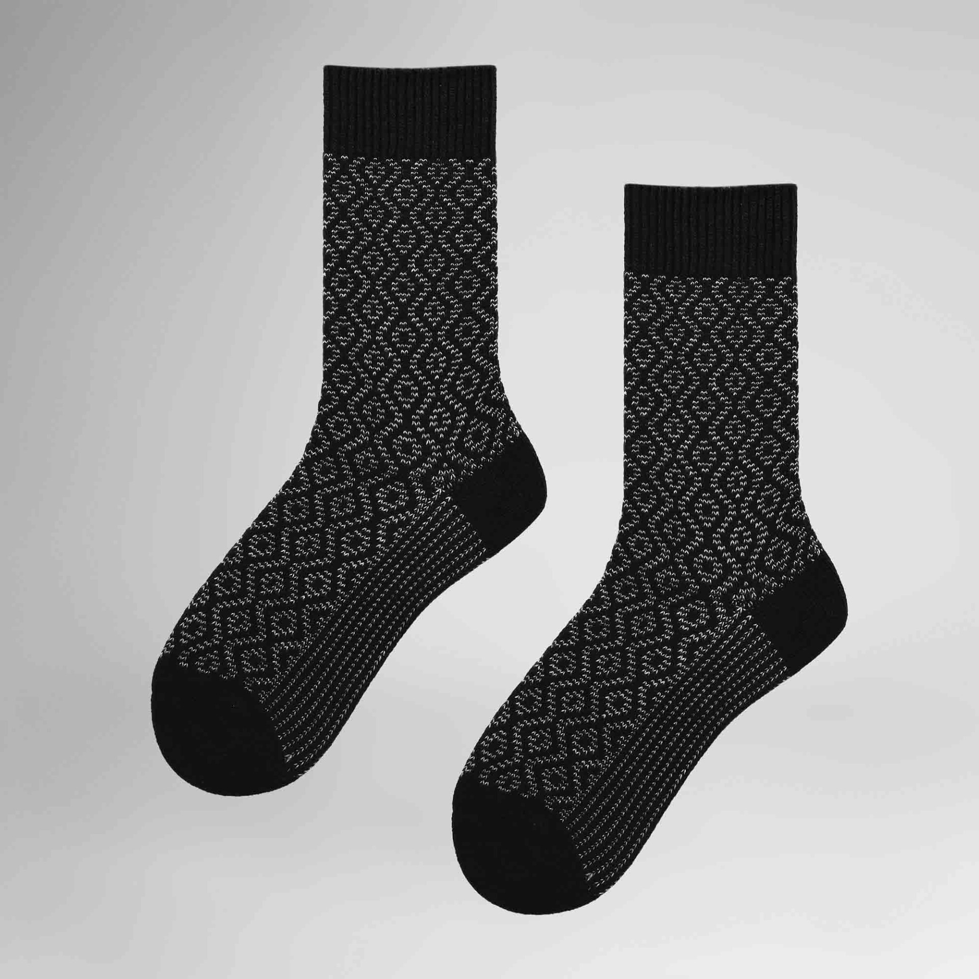 Hudson Socken "Socke Cozy Graphic" Socken mit zweifarbigem Jacquardmuster