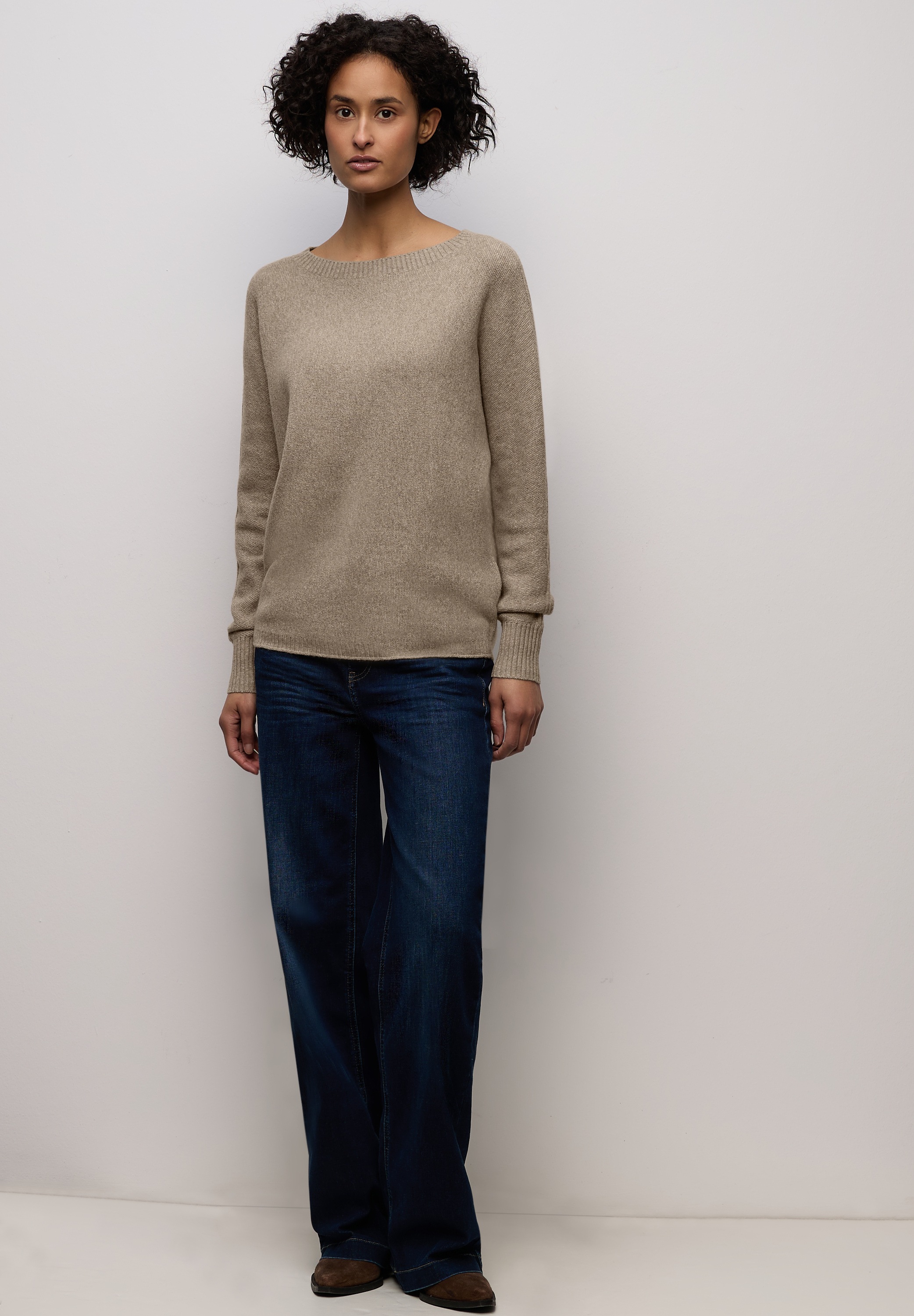 Thumbnail - STREET ONE Strickpullover mit Materialmix