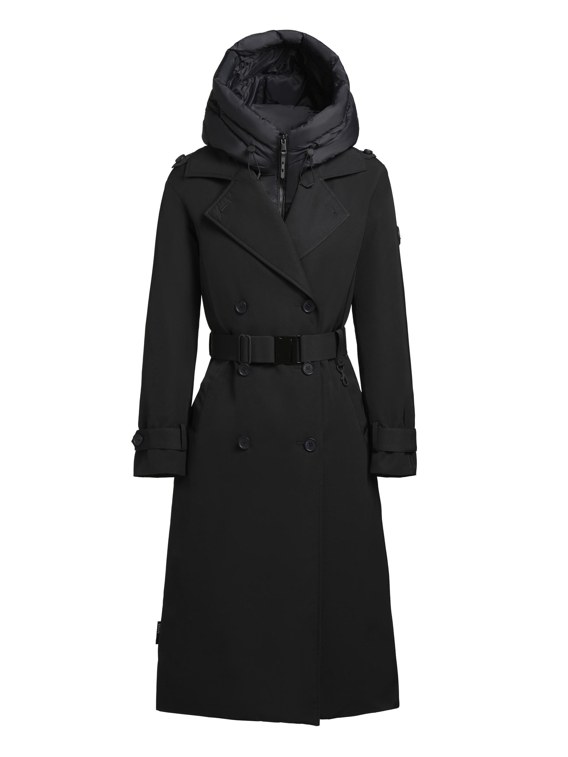 khujo Trenchcoat »Elena-YM«, Warmer Wintermantel mit doppelter Knopfleiste