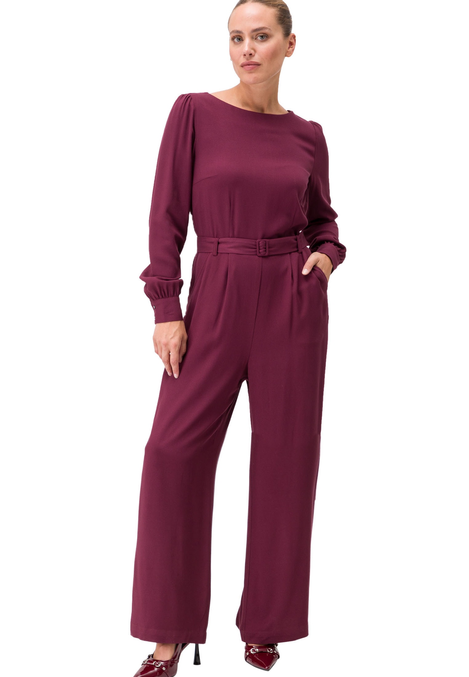 Zero Overall »zero Jumpsuit mit Stoffgürtel«, (1 tlg.), Gürtel