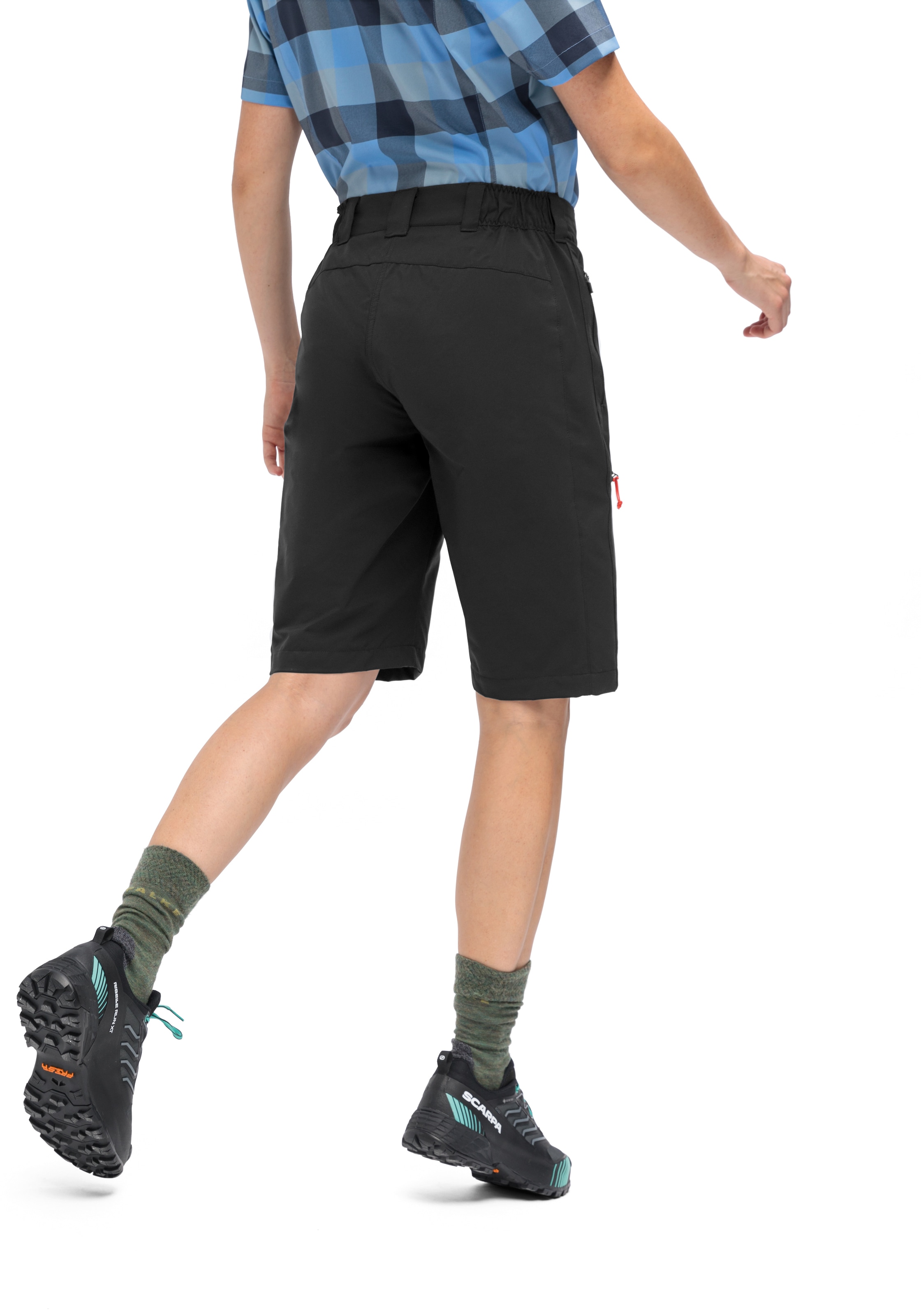 Maier Sports Outdoorhose »Lulaka Bermuda Loop«, Damen Shorts, kurze Wanderhose, Outdoor-Hose, 3 Taschen, Regular Fit