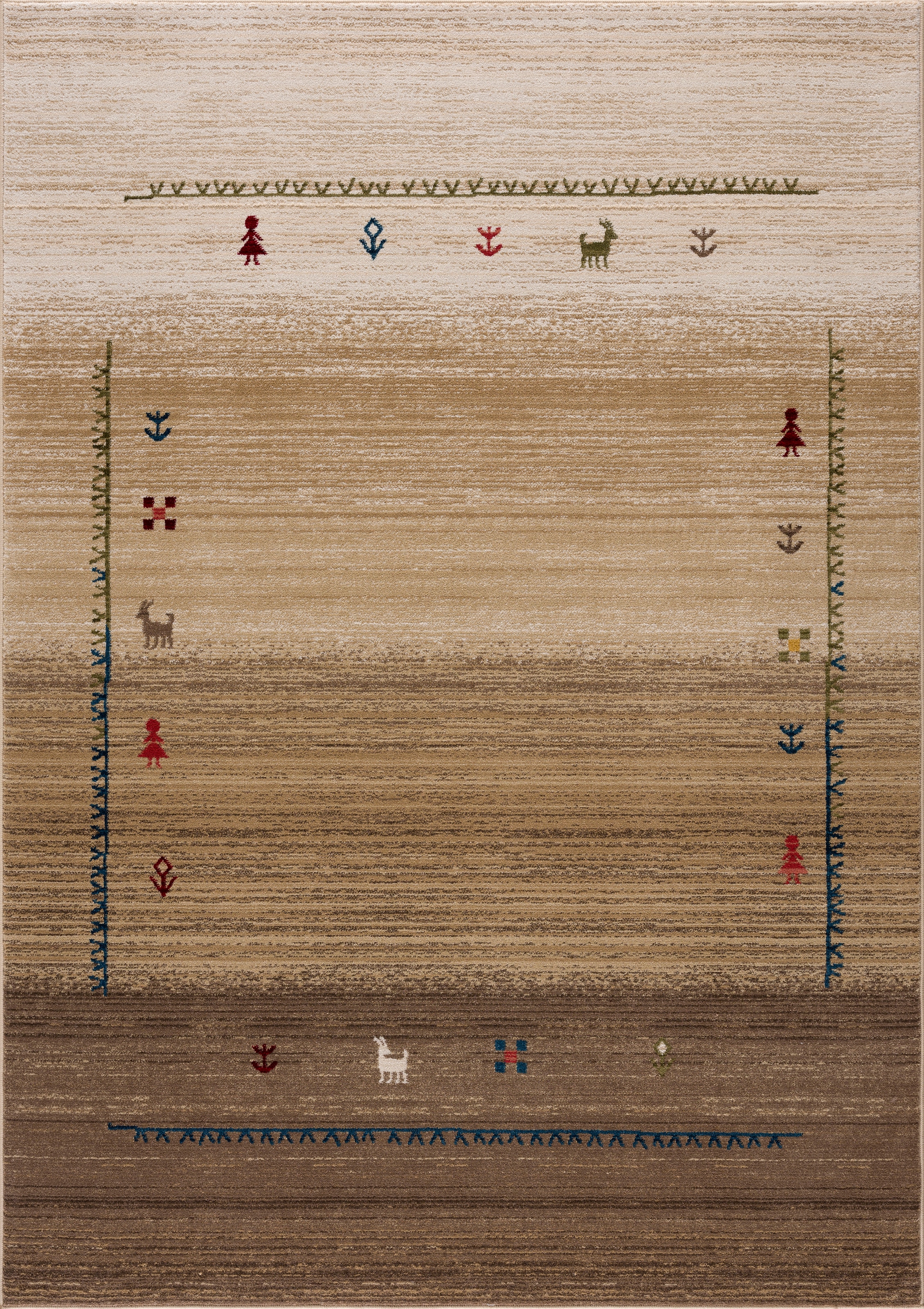 Timbers Teppich »Arkansas«, rechteckig, Farbverlauf, BAUR Orient-Optik, Schlafzimmer, Rechnung auf Esszimmer | Wohnzimmer