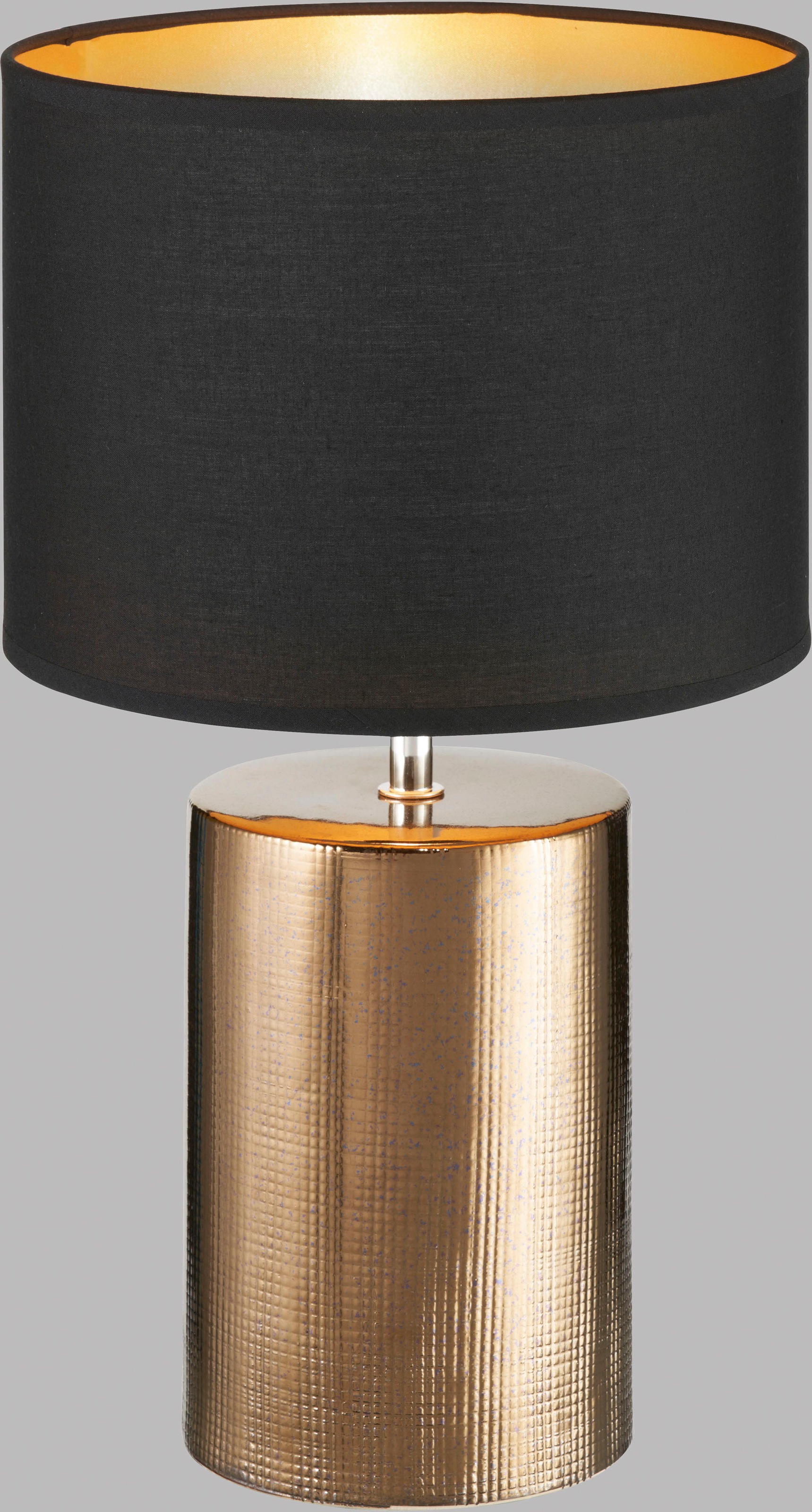 FISCHER & HONSEL Tischleuchte »Bronz«, Leuchtmittel E27 | ohne Leuchtmittel, extravaganten Materialkombination