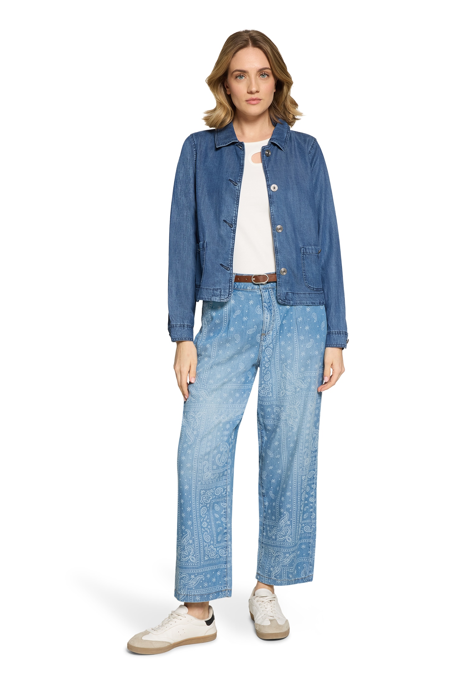 Cartoon Stoffhose »Damen mit Gürtel«