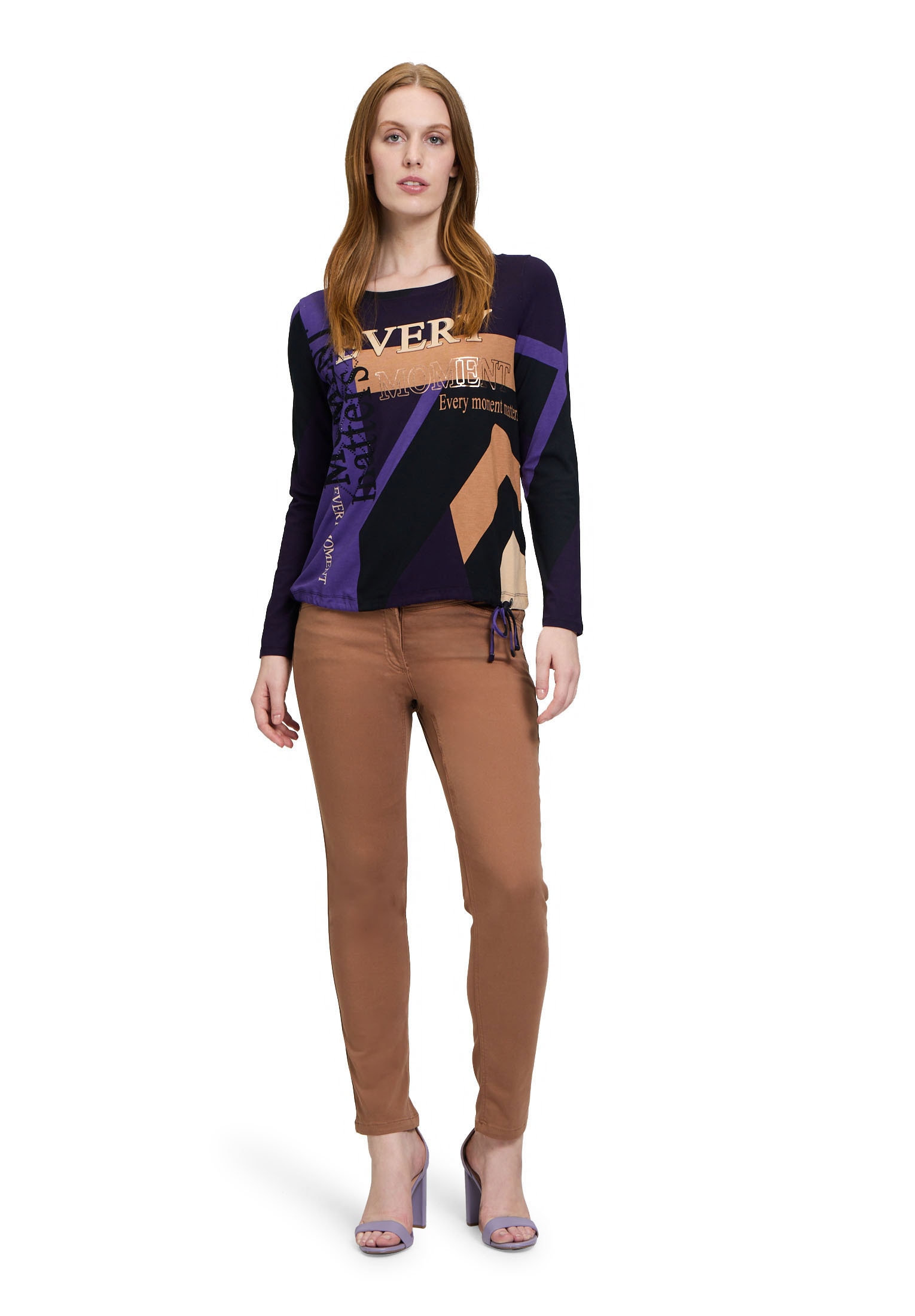 Betty Barclay Kurzarmshirt »Betty Barclay Casual-Shirt mit Tunnelzug«, (1 tlg.), Glitzersteine