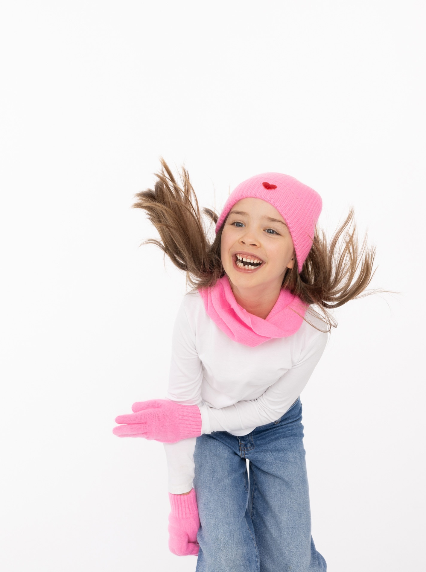 Zwillingsherz Beanie »"Heart-Patch"«, Kids-Kaschmir Mütze mit Herzpatch