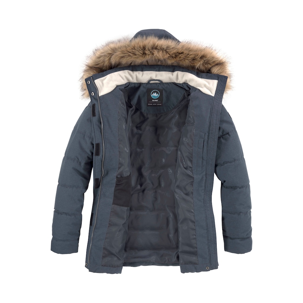 Polarino Steppjacke, mit Kapuze