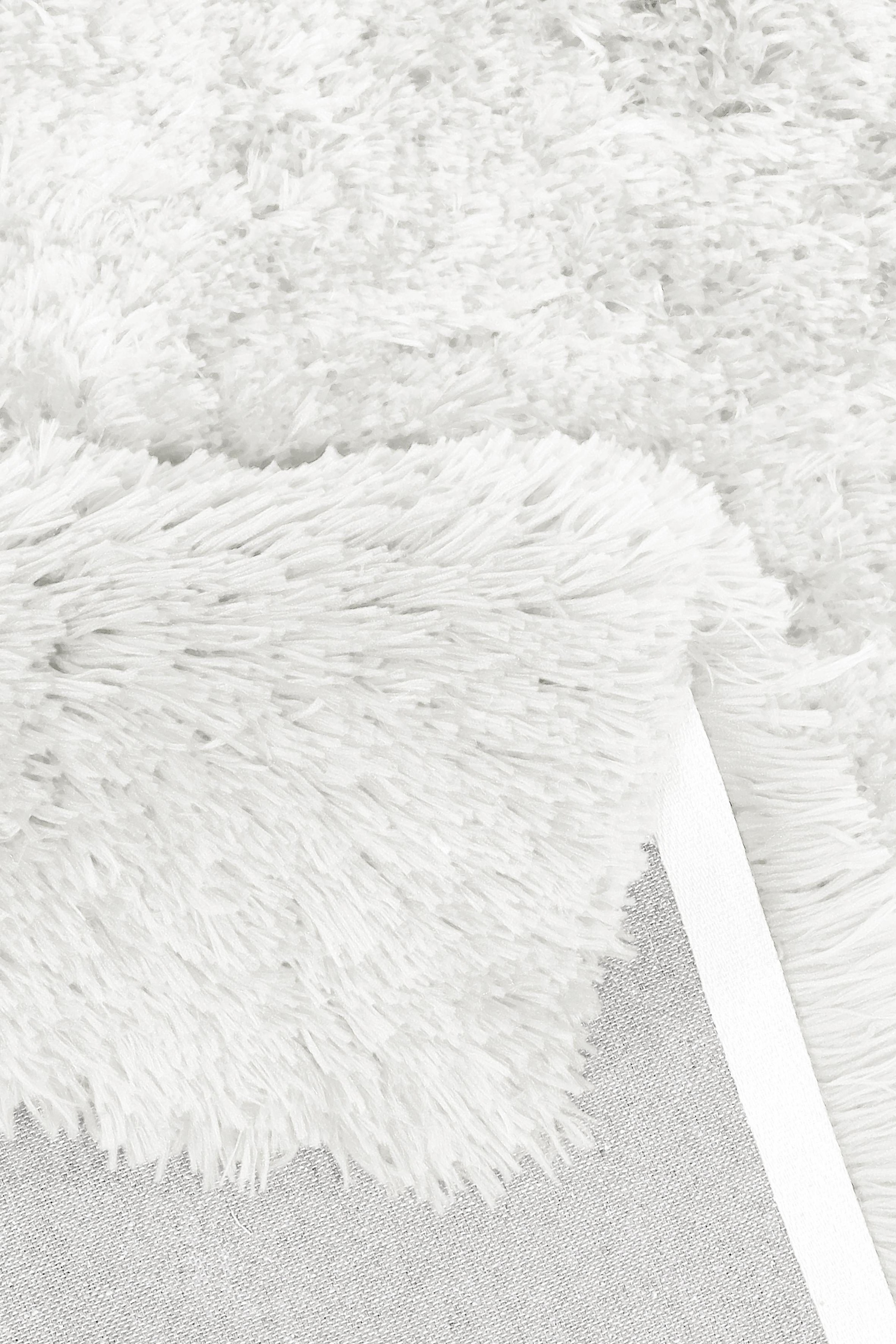 Tapis à poils longs THEKO Flokato Blanc 190x290cm 2