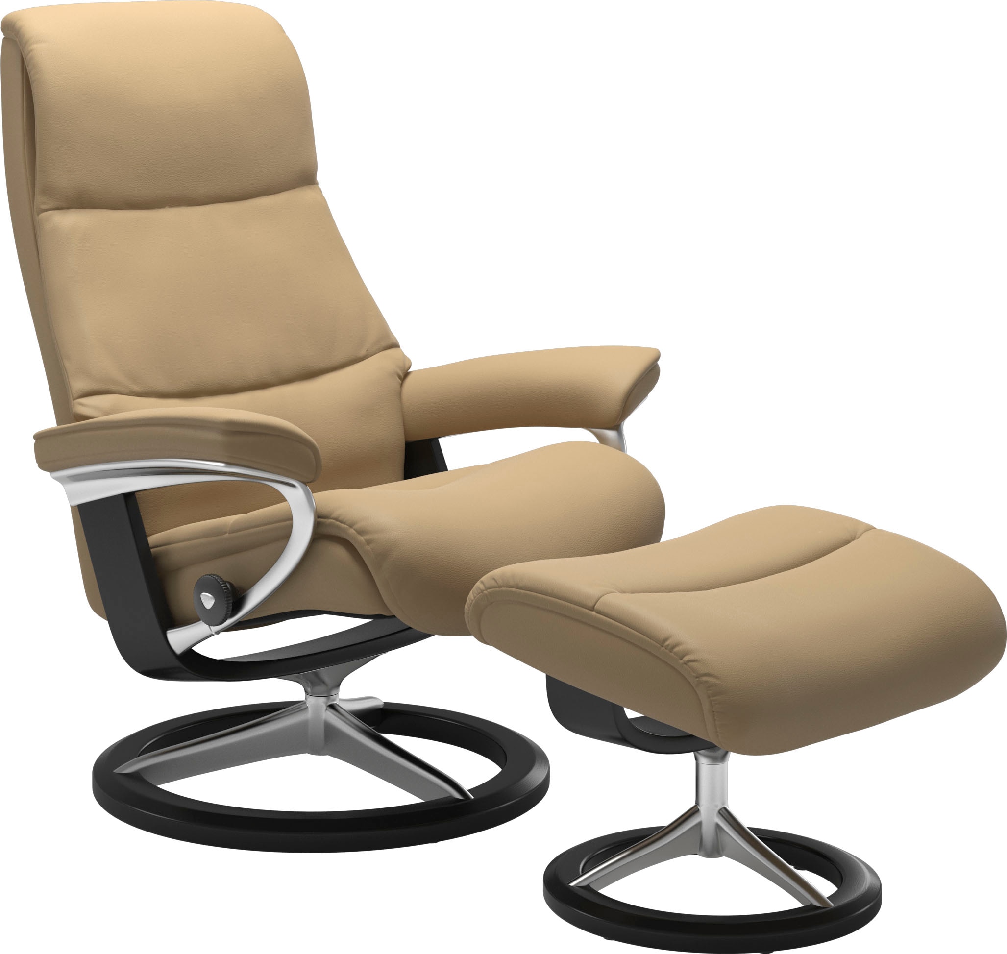 Stressless Relaxsessel "View" mit Signature Base, Größe M,Gestell Schwarz