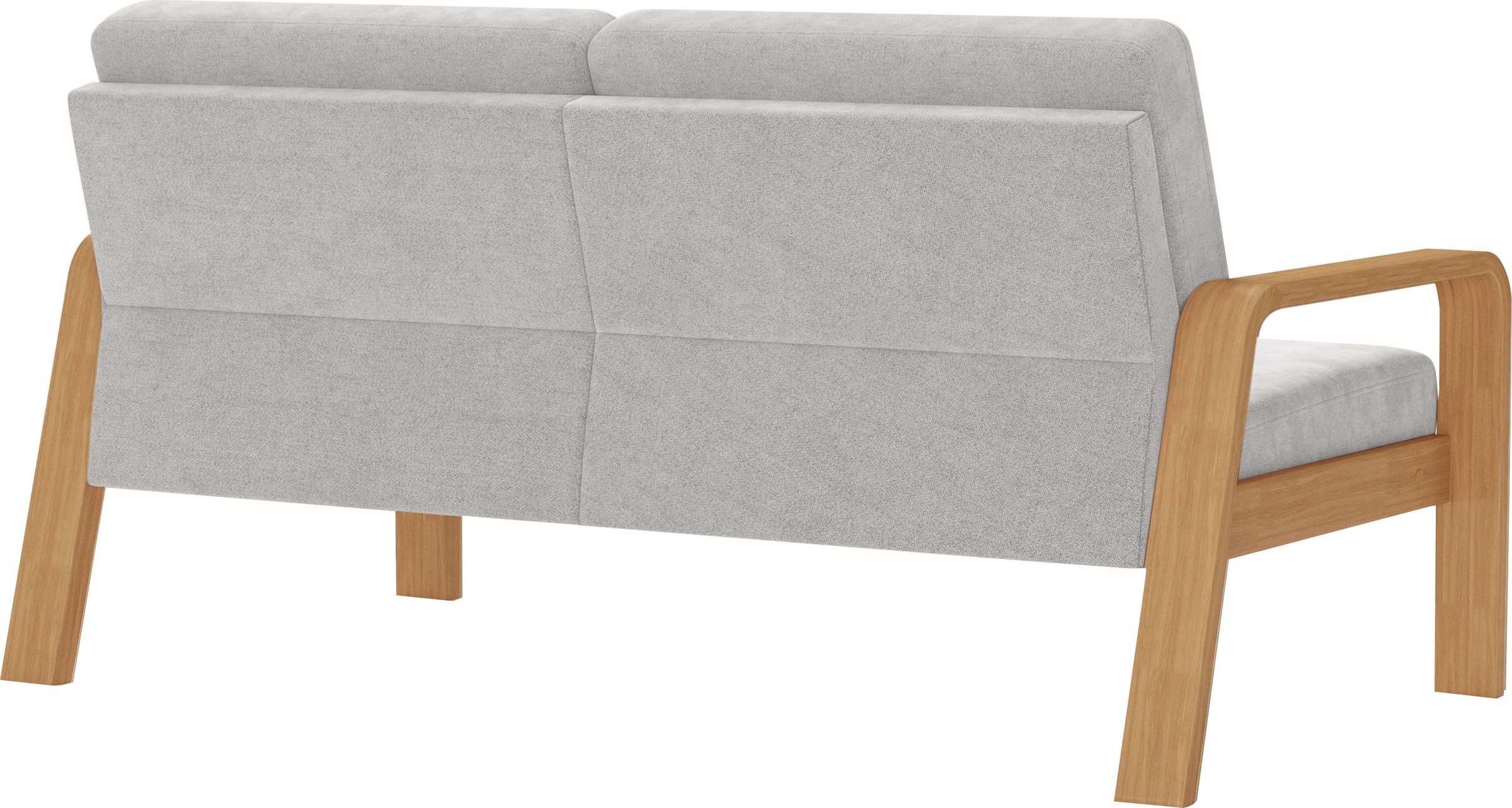 sit&more 2,5-Sitzer »Kolding«, Armlehnen aus eichefarbigem Buchenholz, verschiedene Bezüge und Farben