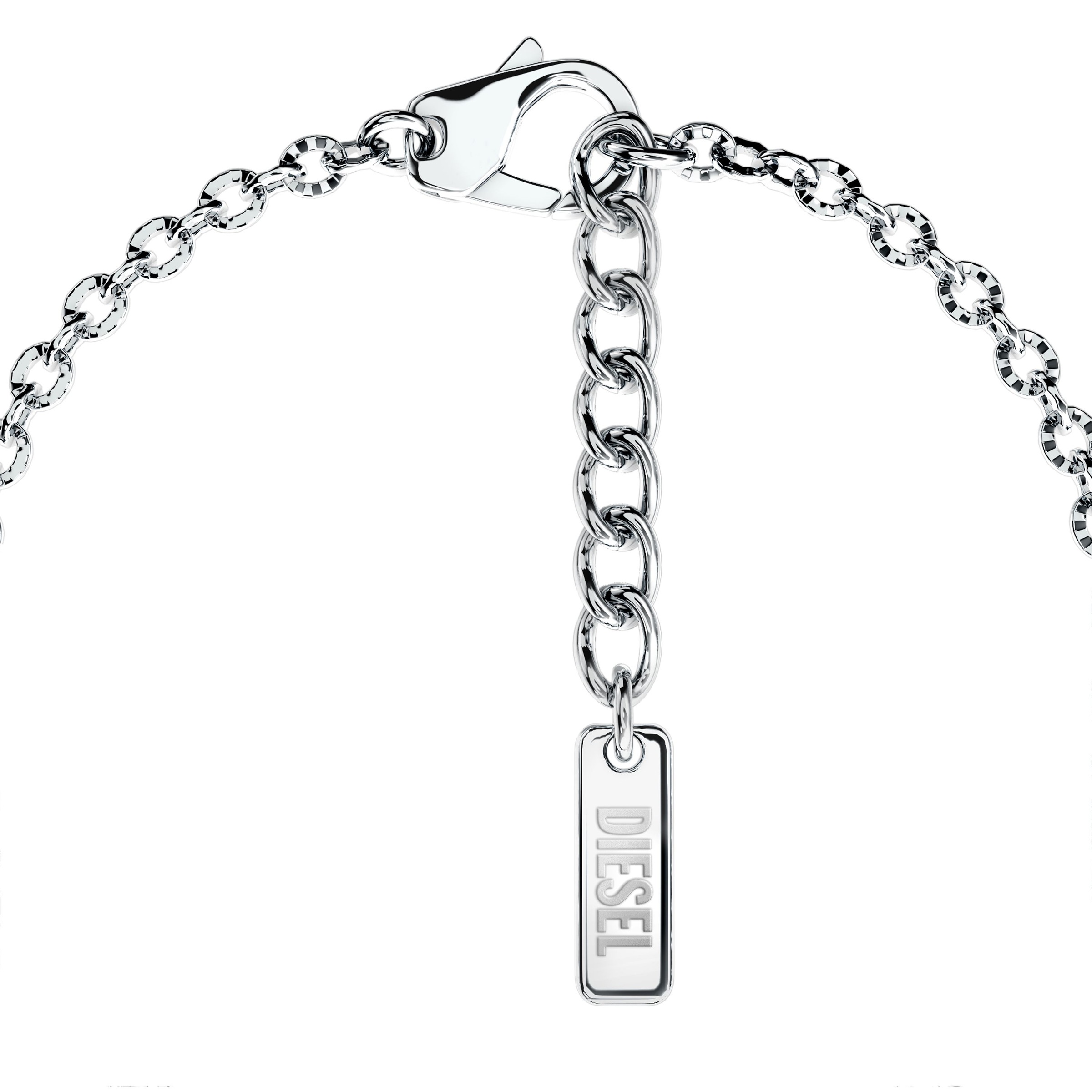 Diesel Armband »Schmuck Geschenk Edelstahl Armschmuck Armkette D Logo« Emaille