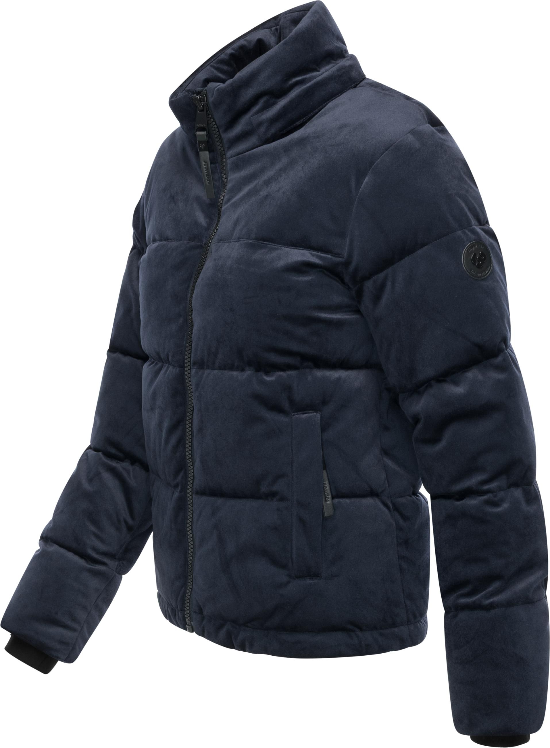 Ragwear Steppjacke »Roobie Velvet YOUMODO«, mit Kapuze, Gesteppte Winterjacke in Samtoptik mit Kapuze