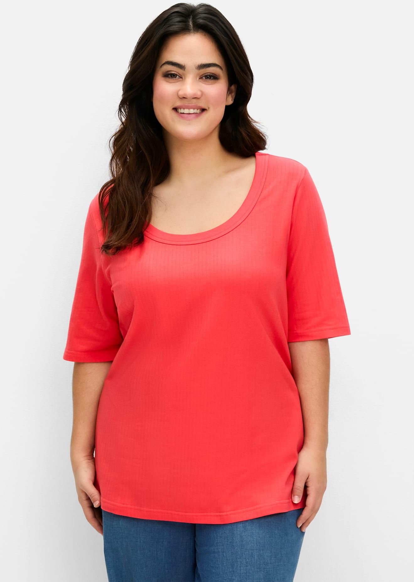 Sheego T-Shirt "T-Shirt", (1 tlg.) günstig online kaufen
