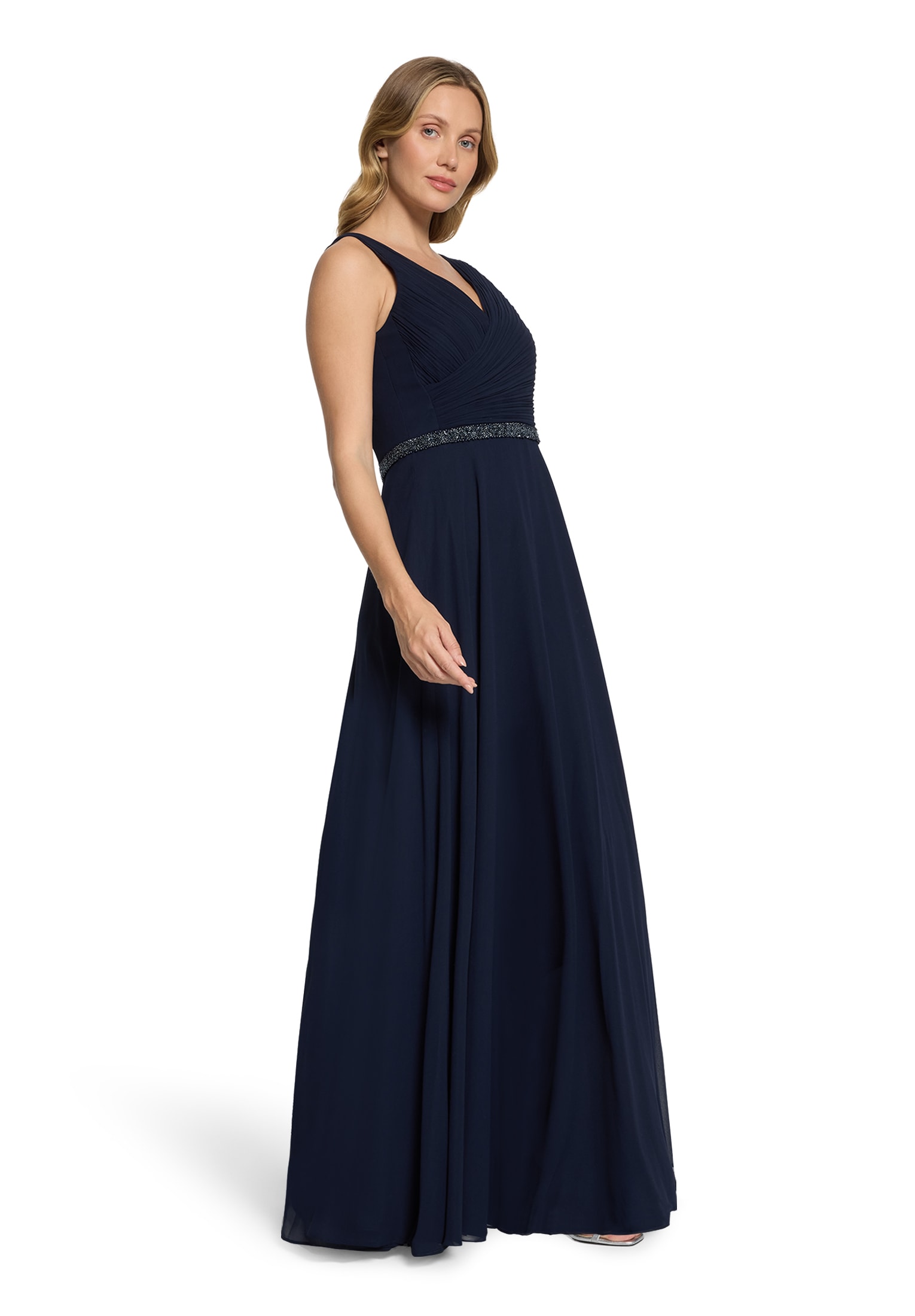 Vera Mont Abendkleid »Damen mit Plissee« Ohne Tasche Dekoelemente