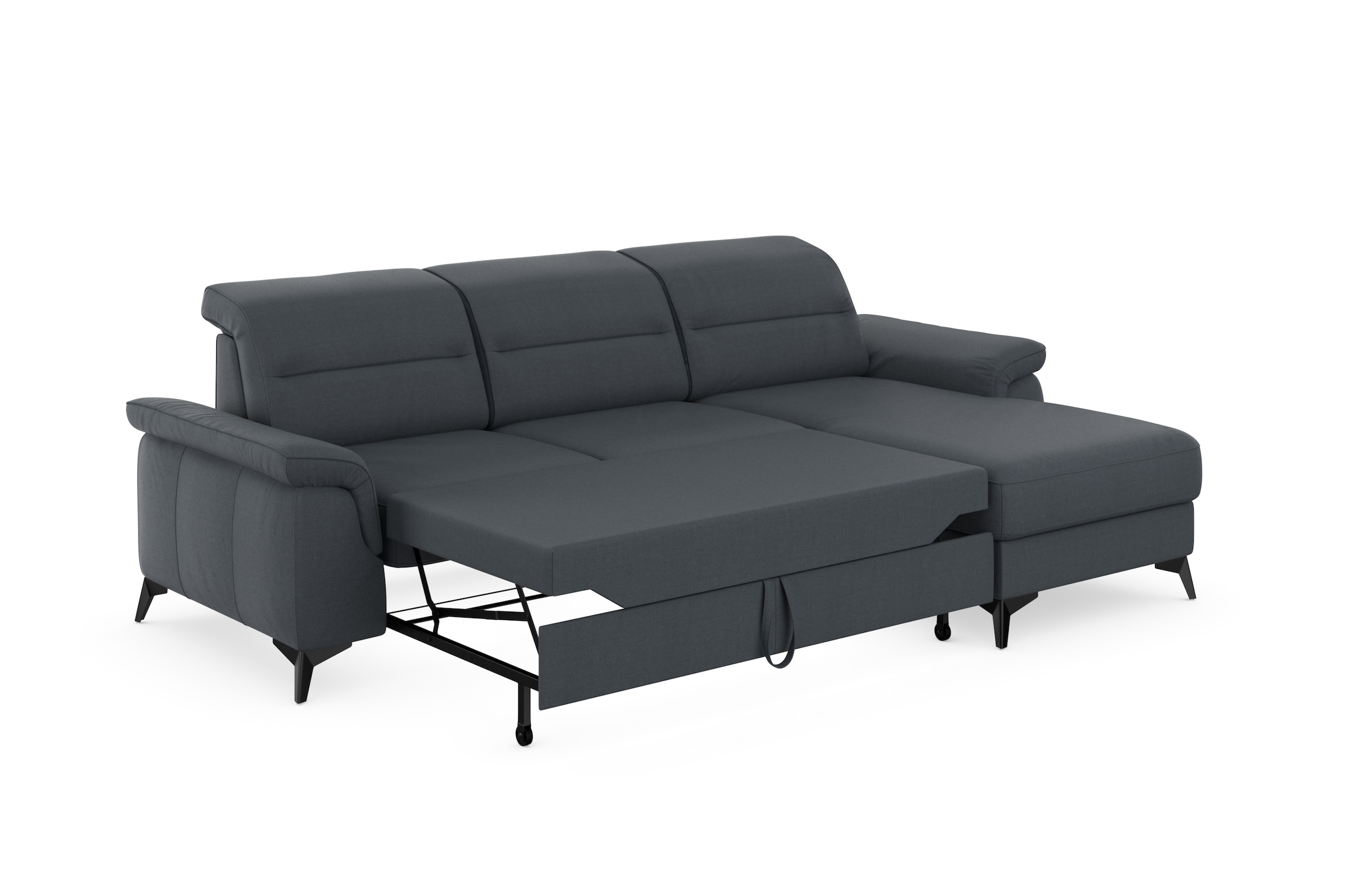 sit&more Ecksofa »Sinatra L-Form«, mit Recamiere, optional mit Kopfteilverstellung und Armteilfunktion