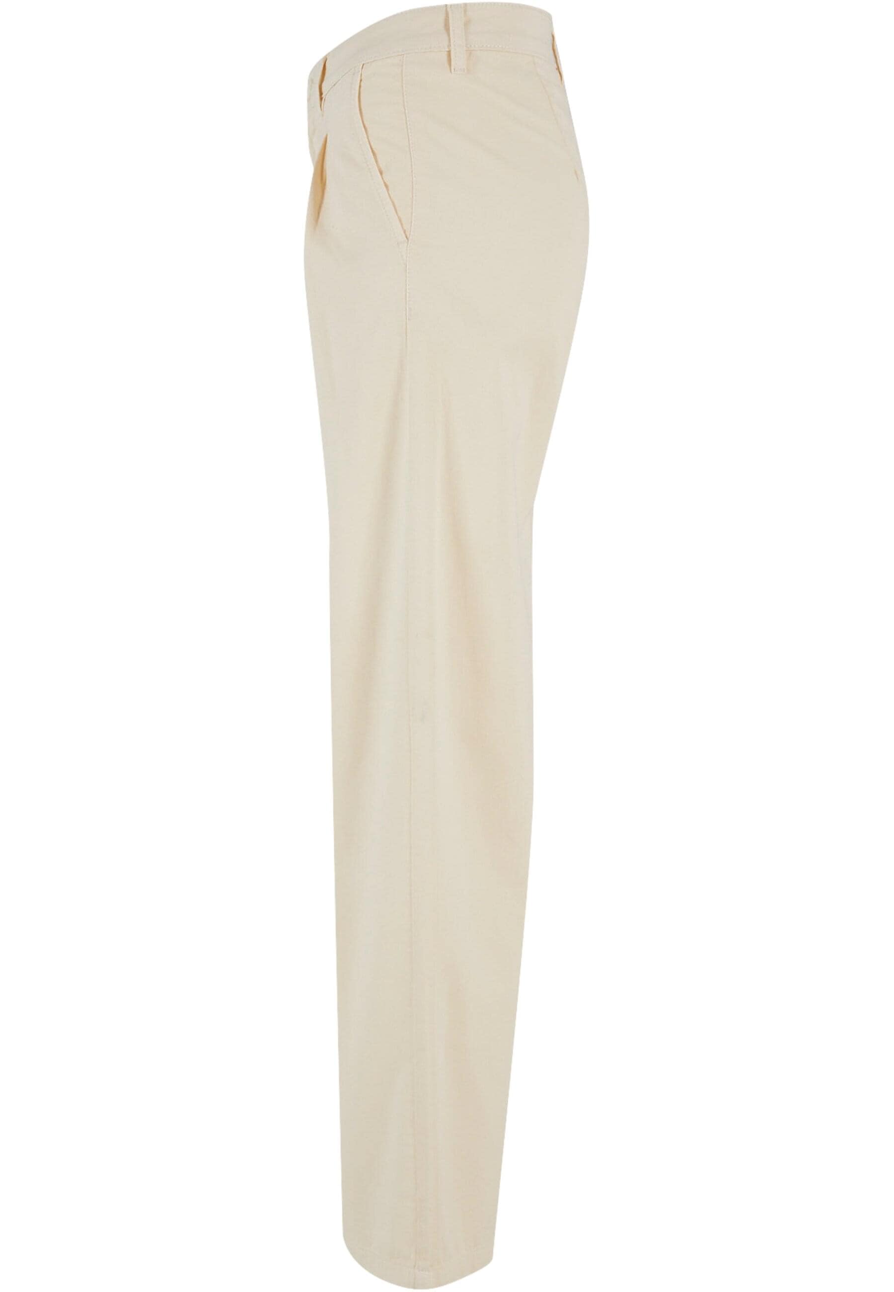 URBAN CLASSICS Stoffhose »Urban Classics Damen Ladies Organic Pleated Cotton Pants«, (1 tlg.)