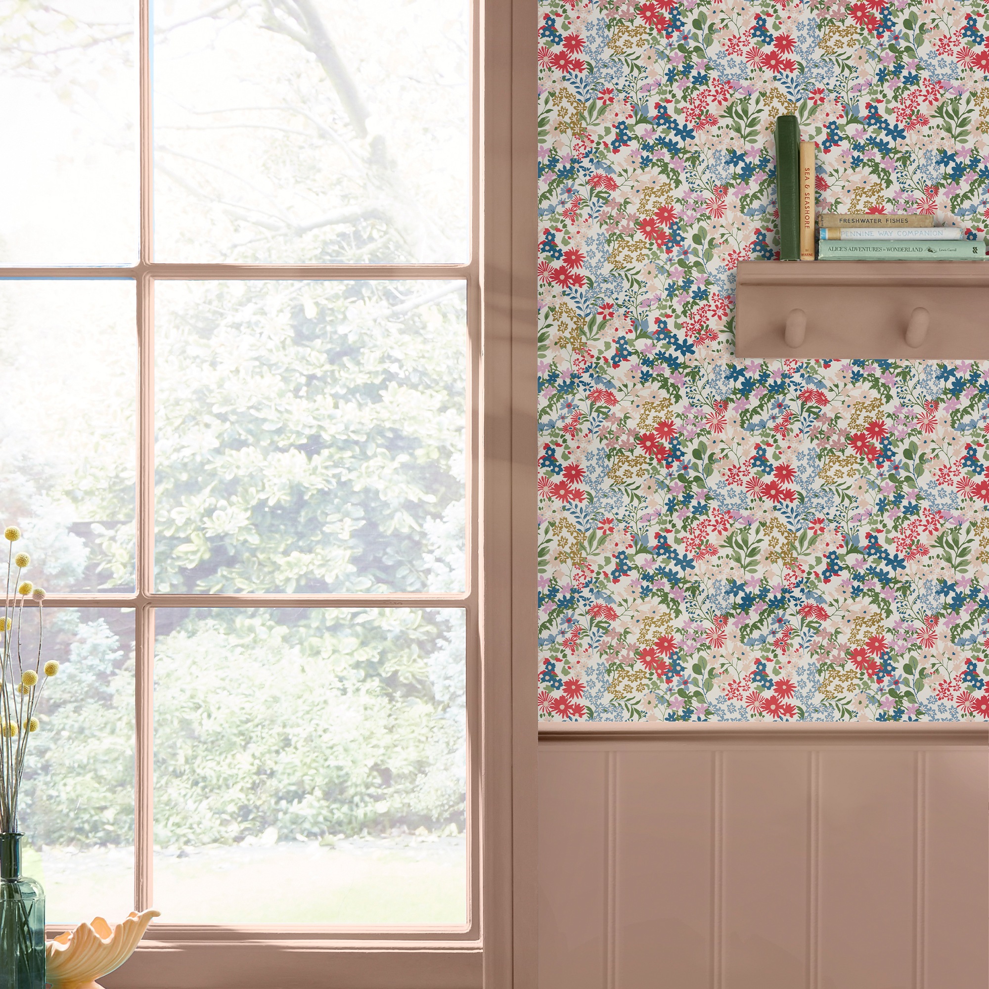 Joules Vliestapete "Sanders Ditsy" neutral glatt Design Tapeten