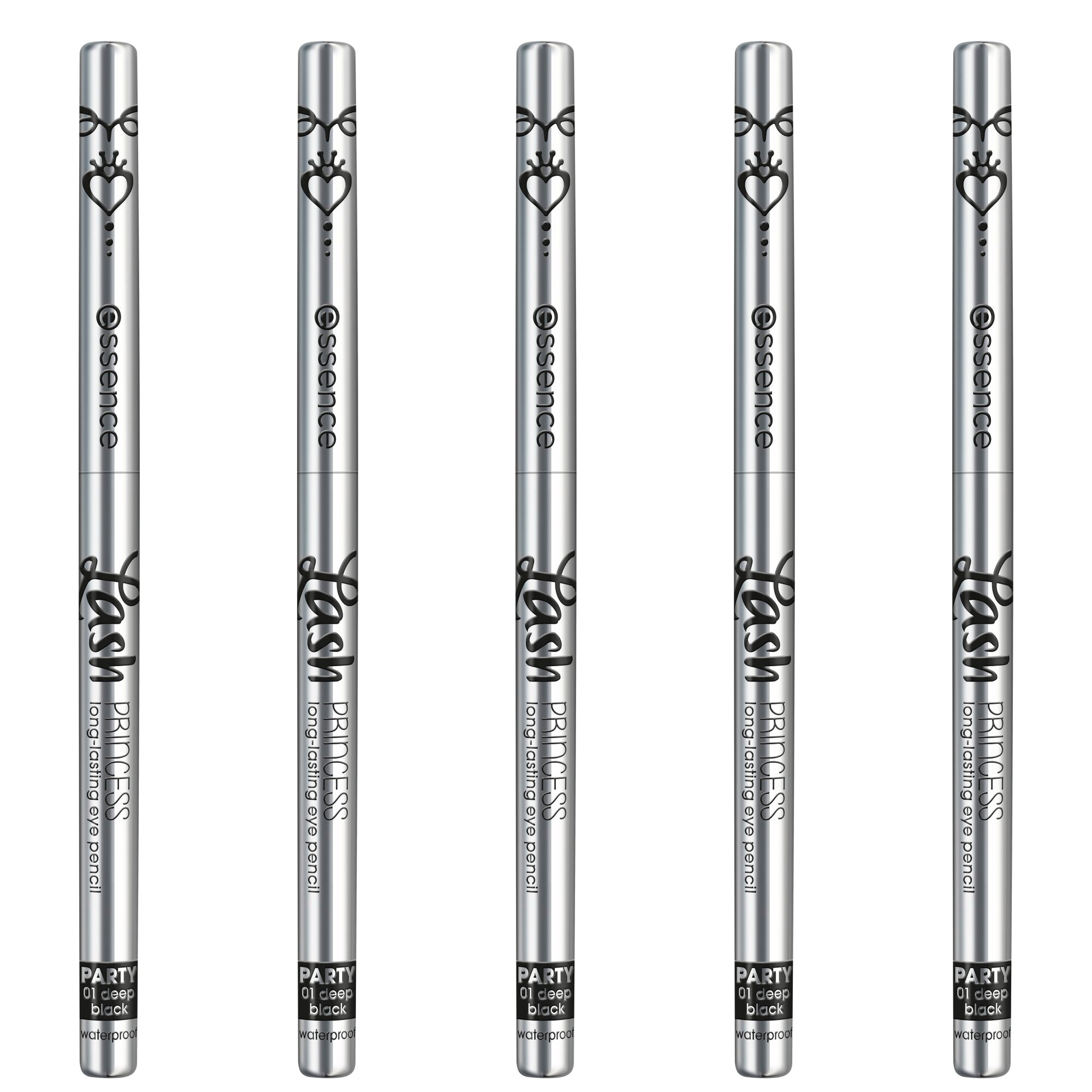 ESSENCE Damen Eyeliner "Lash PRINCESS long-lasting eye pencil PARTY"deep schwarz waterproof, Augen-Kosmetika