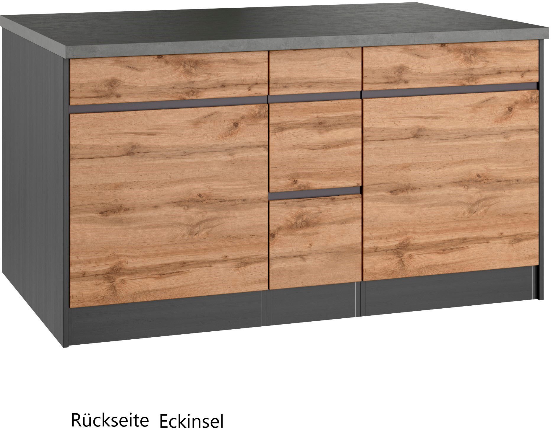 KOCHSTATION Winkelküche »KS-Riesa«, Stellbreite 490/153 cm, wahlweise mit Induktionskochfeld