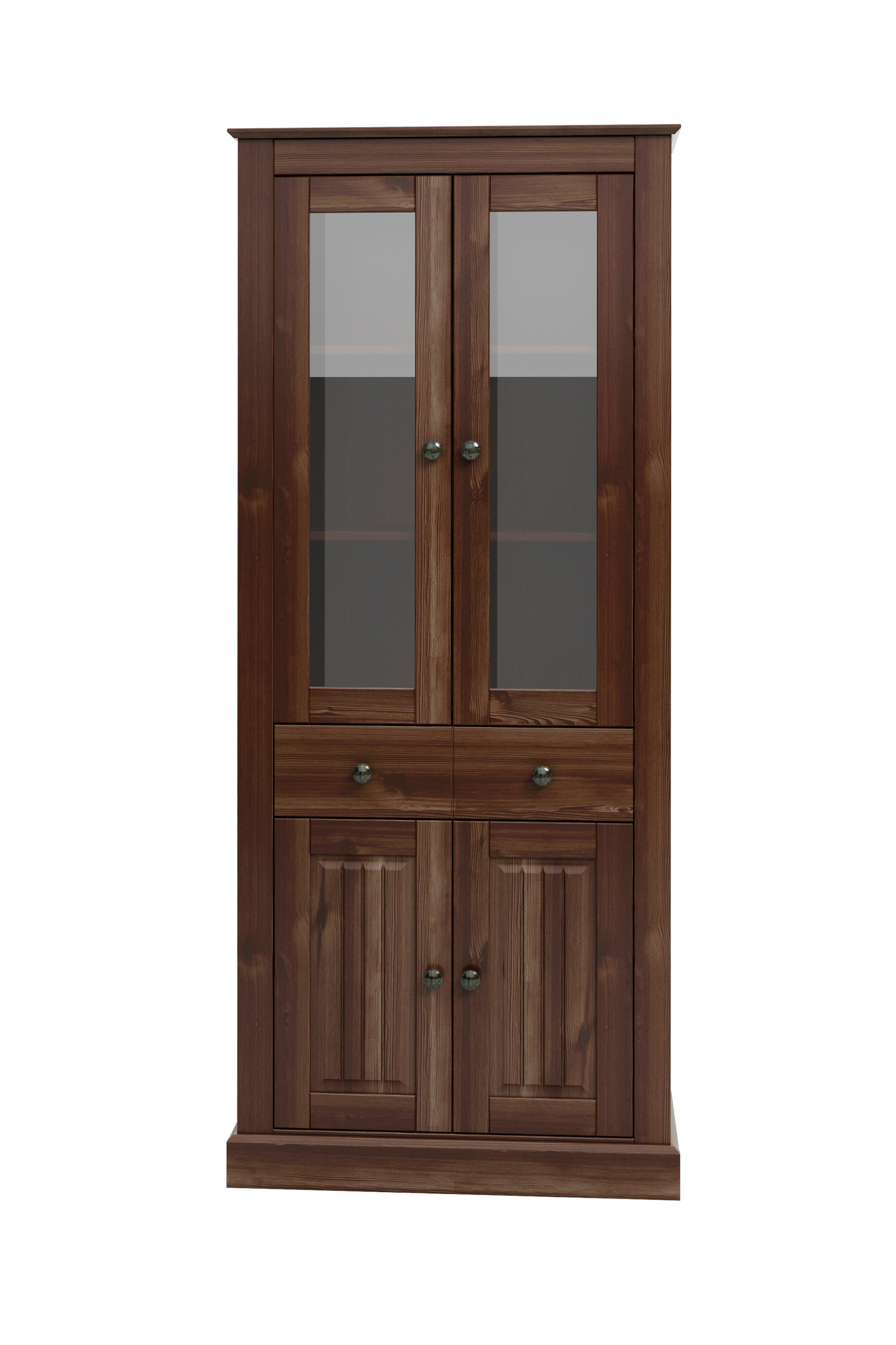 Thumbnail - OTTO home Vitrine "Liotta" Mit 2 Glastüren und 1 Schublade