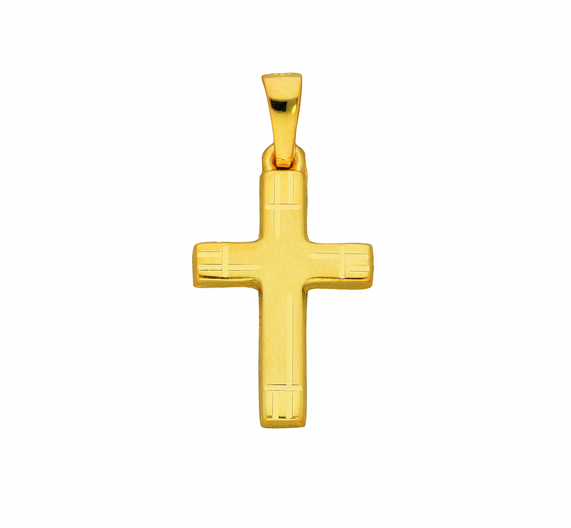 Anhänger Gold | Kette - mit mit Set Anhänger«, Friday Kreuz Schmuckset Adelia´s Halskette »333 Black BAUR