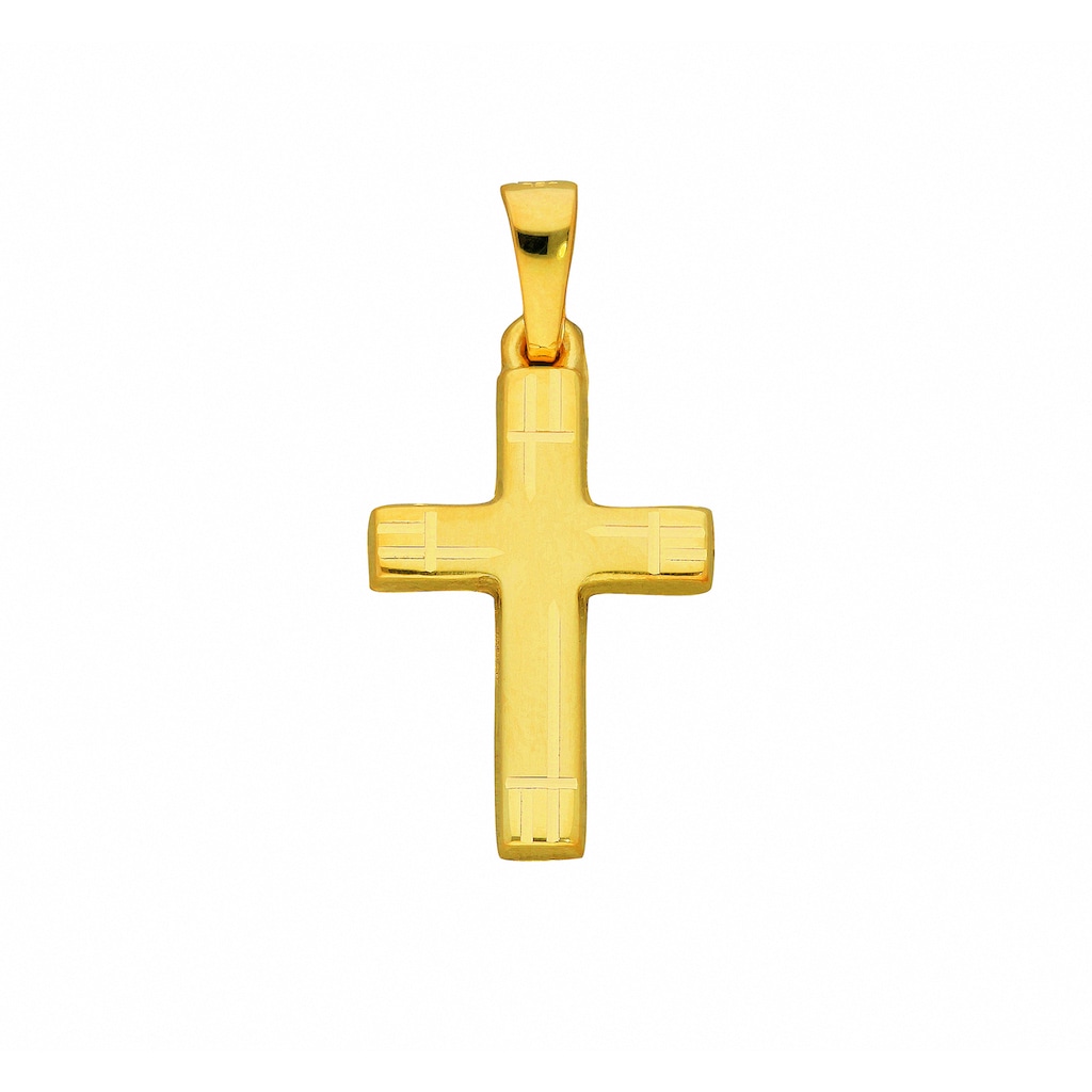 Adelia´s Kette mit Anhänger »585 Gold Kreuz Anhänger« Schmuckset Set mit Halskette